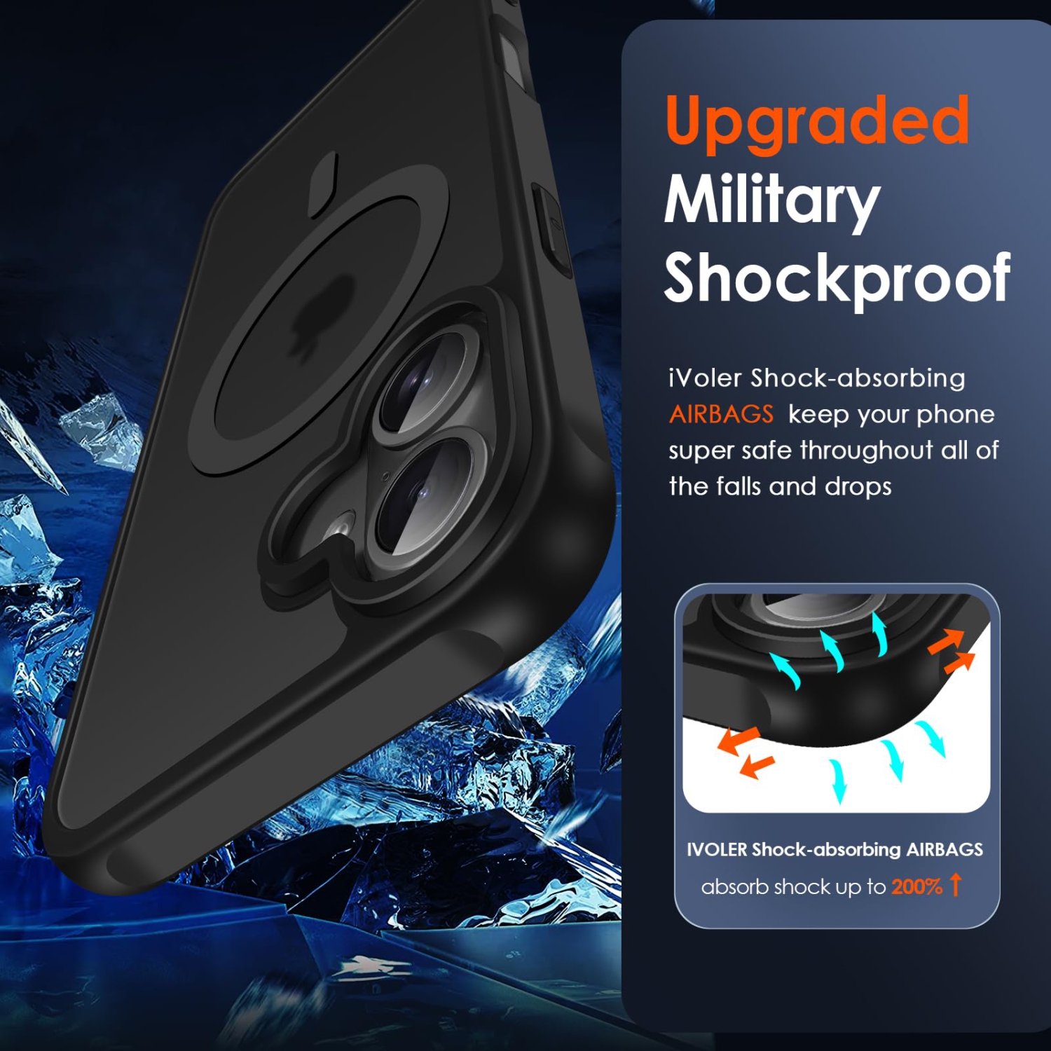 Étui magnétique mat pour iPhone 16 plus 6,7 po, compatible avec MagSafe, couvercle de protection antidérapant et anti-chute, arrière souple