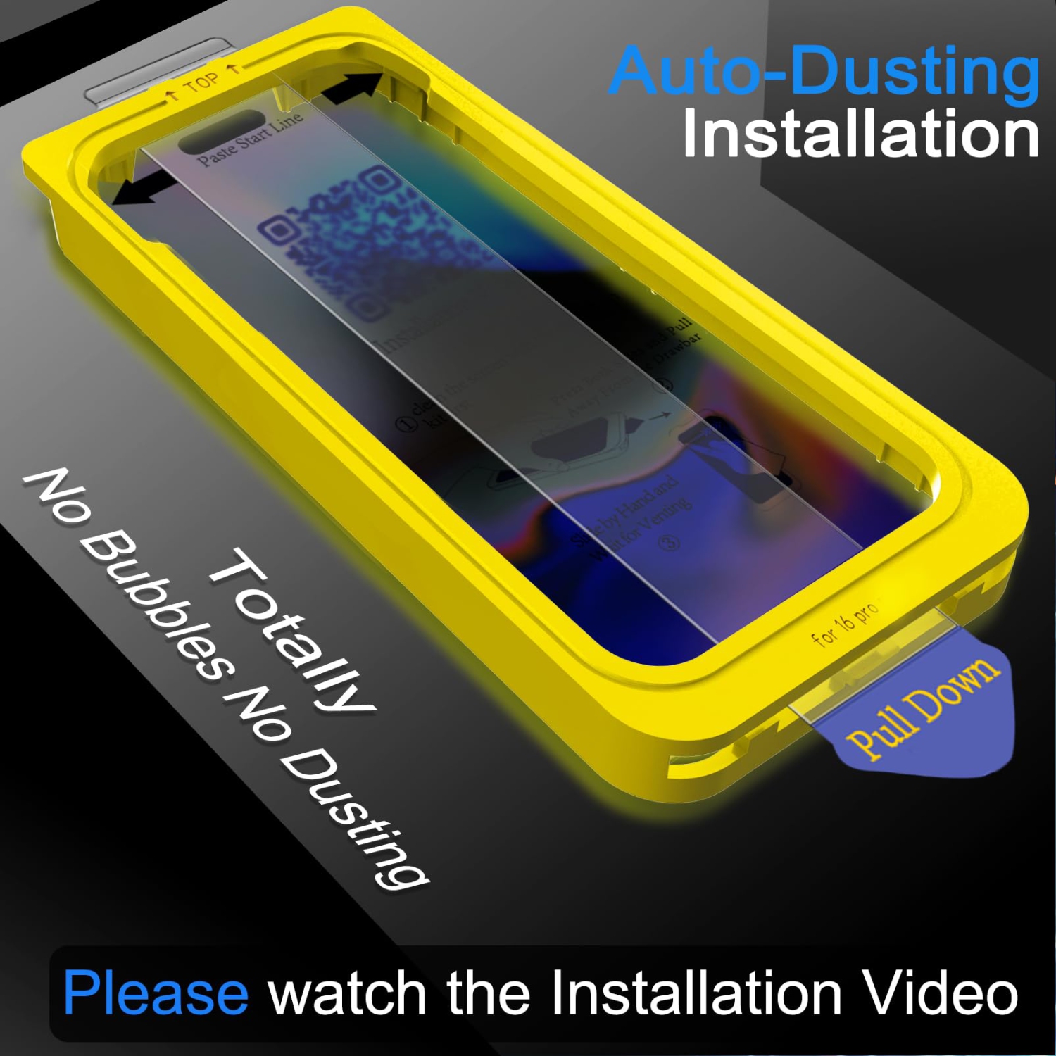 Paquet de 3 protecteurs d'écran de confidentialité pour iPhone 16 Pro, 3 Accessoires pour objectif d'appareil photo en verre trempé pour Apple