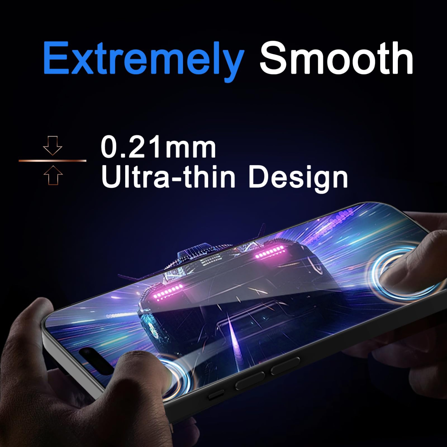 Full Coverage 3 Pack Screen Protector for iPhone 16 Pro Phone Case fit , 3 Tempered Glass Camera Lens Protector Accessories for Apple