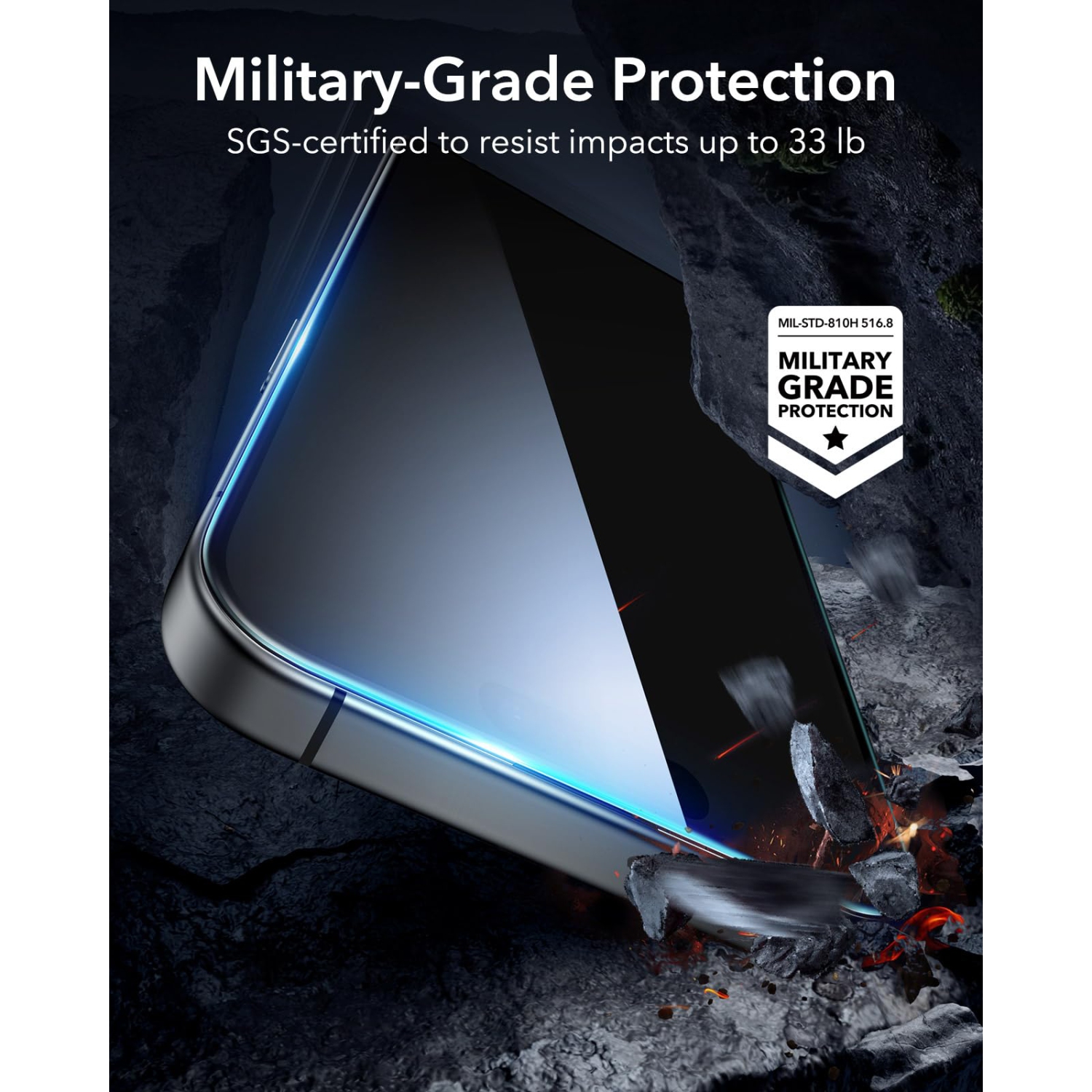 3 Pack for iPhone 16 / iPhone 15 Screen Protector, Tempered Glass Film with Easy Installation Tool, 9H Hardness, Military-Grade Shatterproof, Full