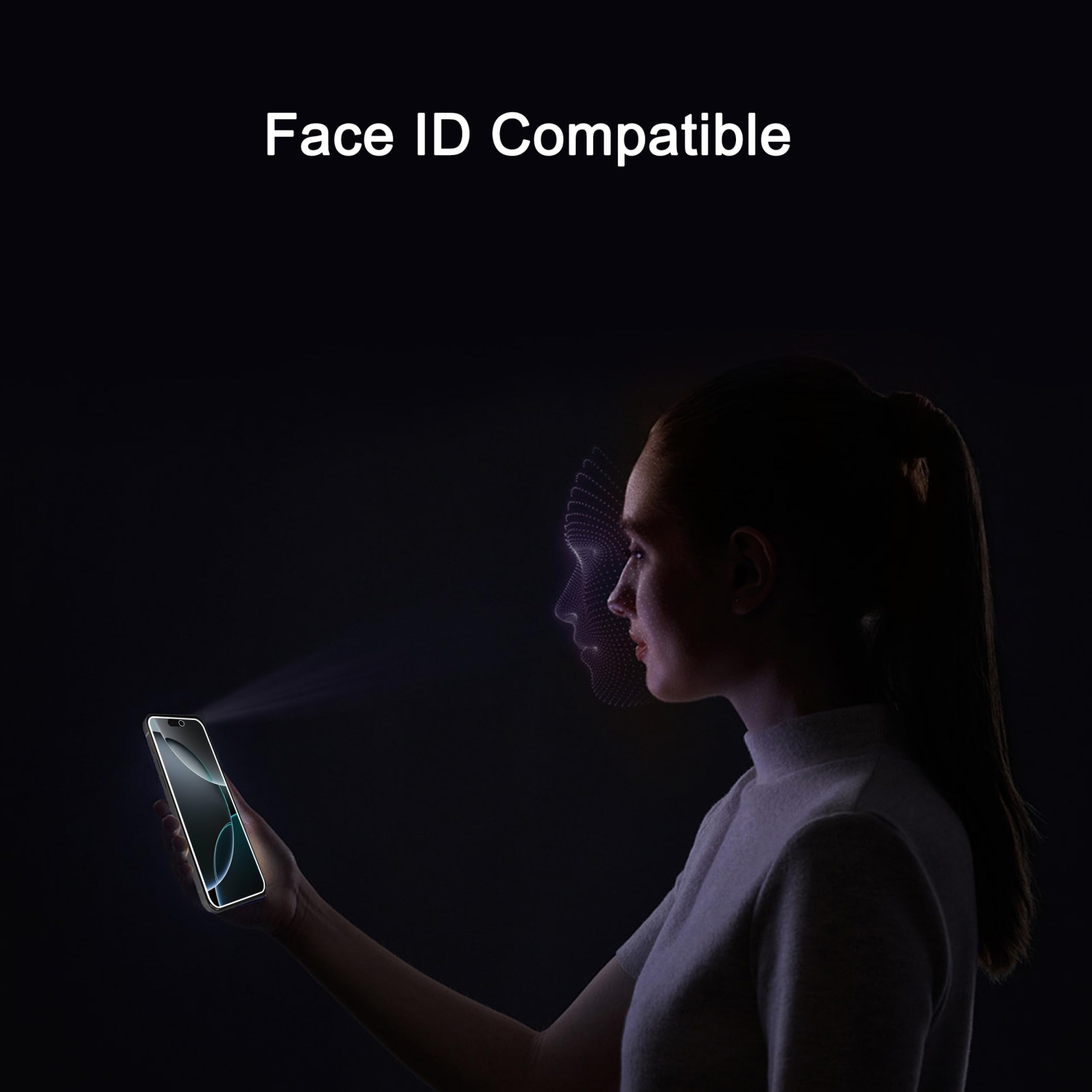 Protecteur d'écran de confidentialité 3PACK pour iPhone 16 Pro Max 6,9&nbsp;po + protecteur d'objectif 3Pack mm, compatible avec l'île dynamique,