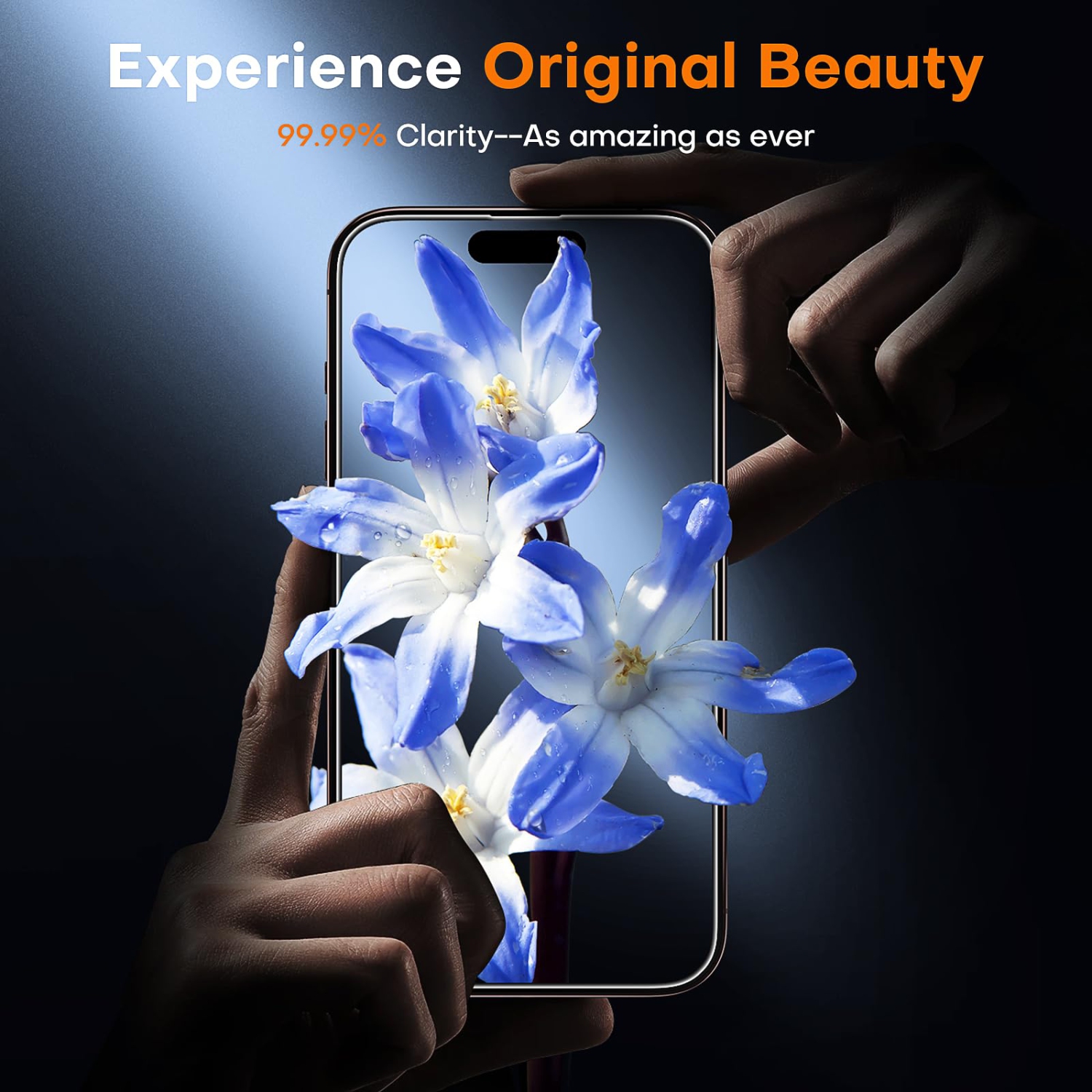 2 Pack for iPhone 16 Pro Screen Protector Instant Installation Auto-Dust Removal HD Clear , Unbreakable 9H+Hardness Shatterproof Tempered Glass