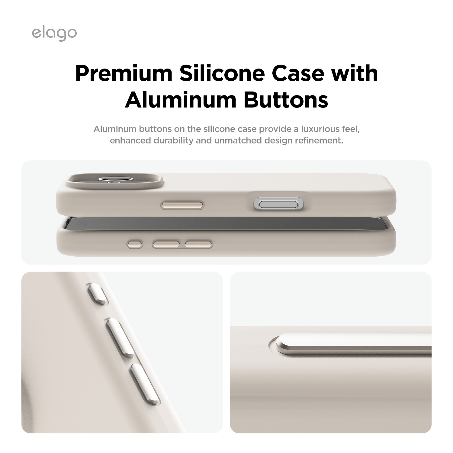elago Magnetic Silicone Case Compatible with iPhone 16 Pro Max Case 6.9 Inch Compatible with All MagSafe Accessories - Built-in Magnets, Soft Grip