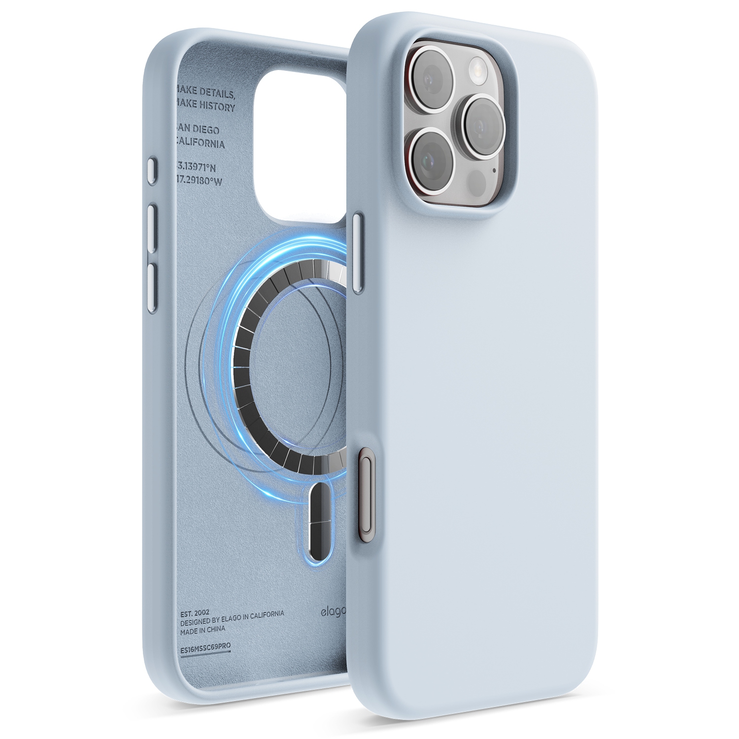elago Magnetic Silicone Case Compatible with iPhone 16 Pro Max Case 6.9 Inch Compatible with All MagSafe Accessories - Built-in Magnets, Soft Grip