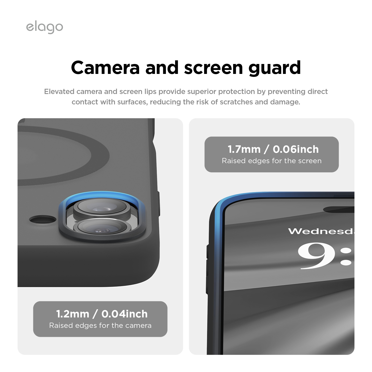 elago Magnetic Hybrid Clear Case Compatible with iPhone 16 Plus Case 6.7" - Compatible with MagSafe, PC + TPU Hybrid Technology, Raised Camera