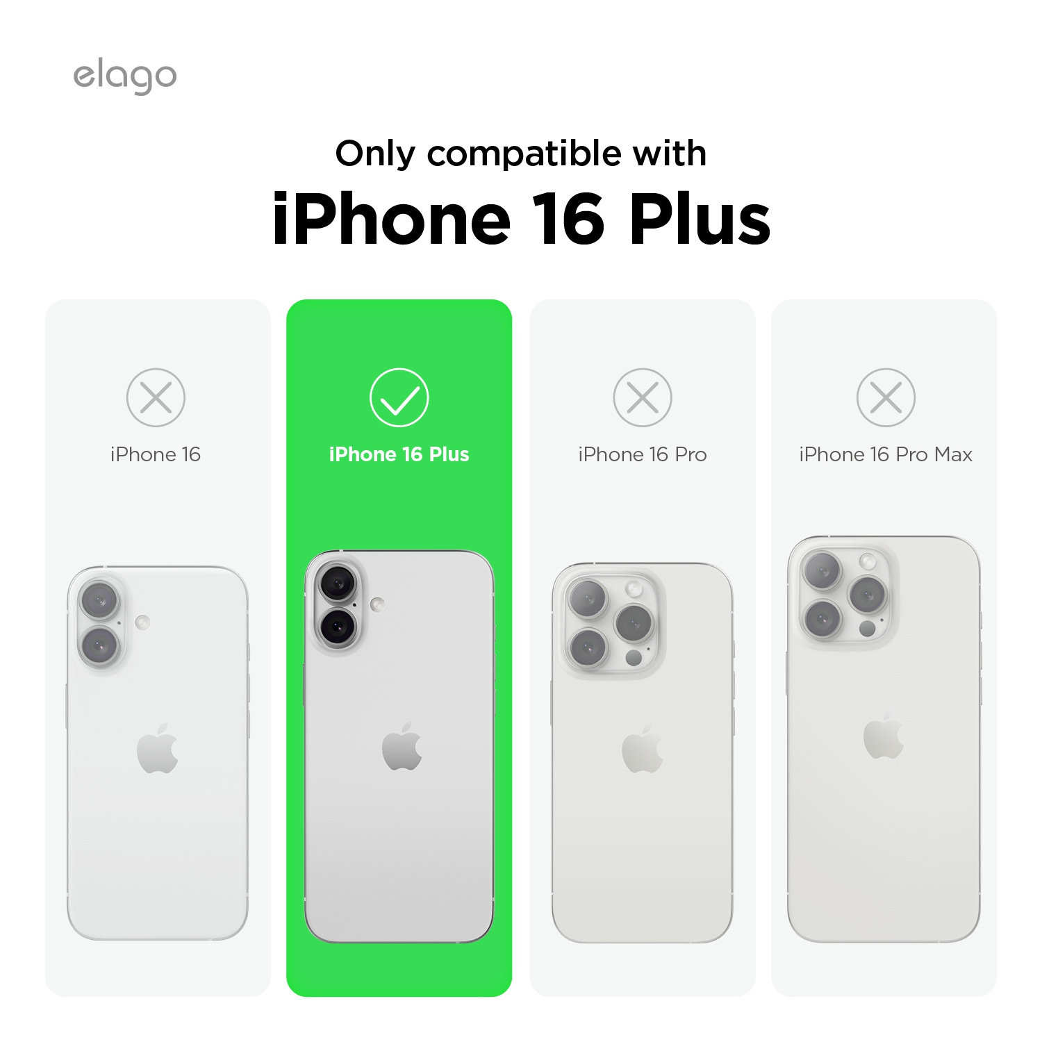 elago Magnetic Hybrid Clear Case Compatible with iPhone 16 Plus Case Cover 6.7" - Compatible with MagSafe, PC + TPU Hybrid Technology, Shockproof