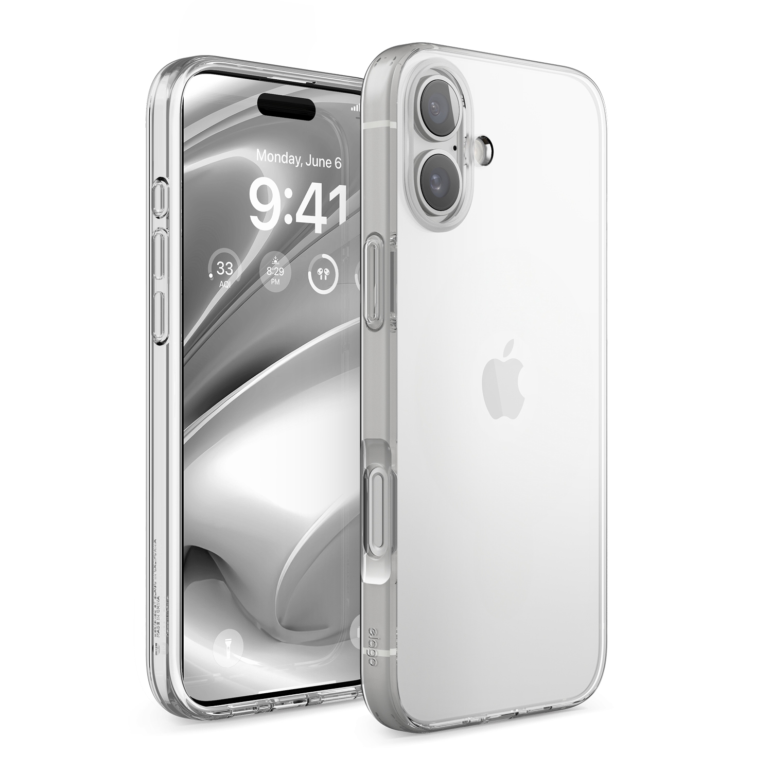 elago Hybrid Clear Case Compatible with iPhone 16 Plus Case Cover 6.7" - PC + TPU Hybrid Technology, Shockproof bumper, Raised Camera Protection,