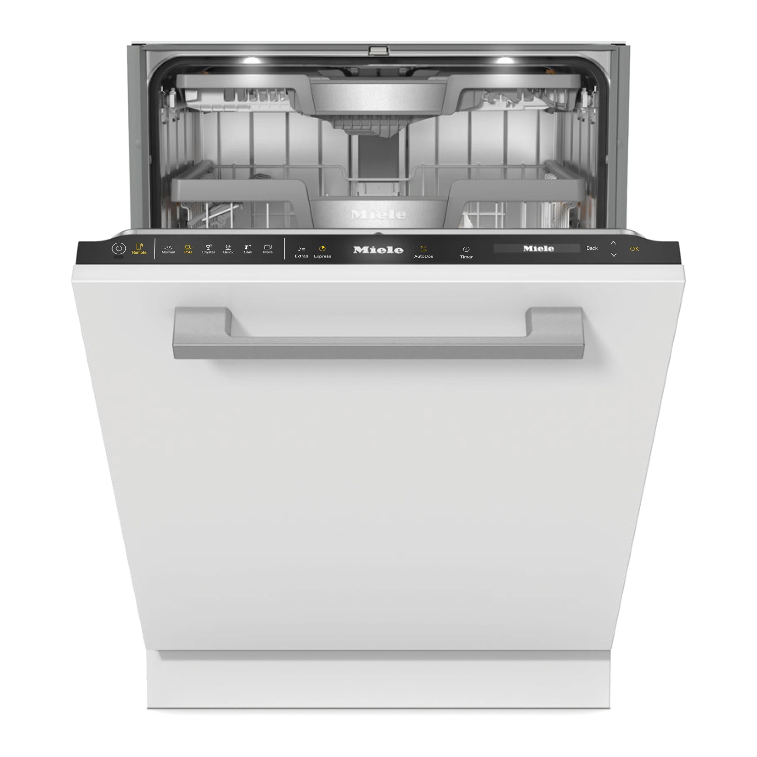 Miele Fully Integrated Dishwasher With Cutlery Tray - Obsidian Black Fascia