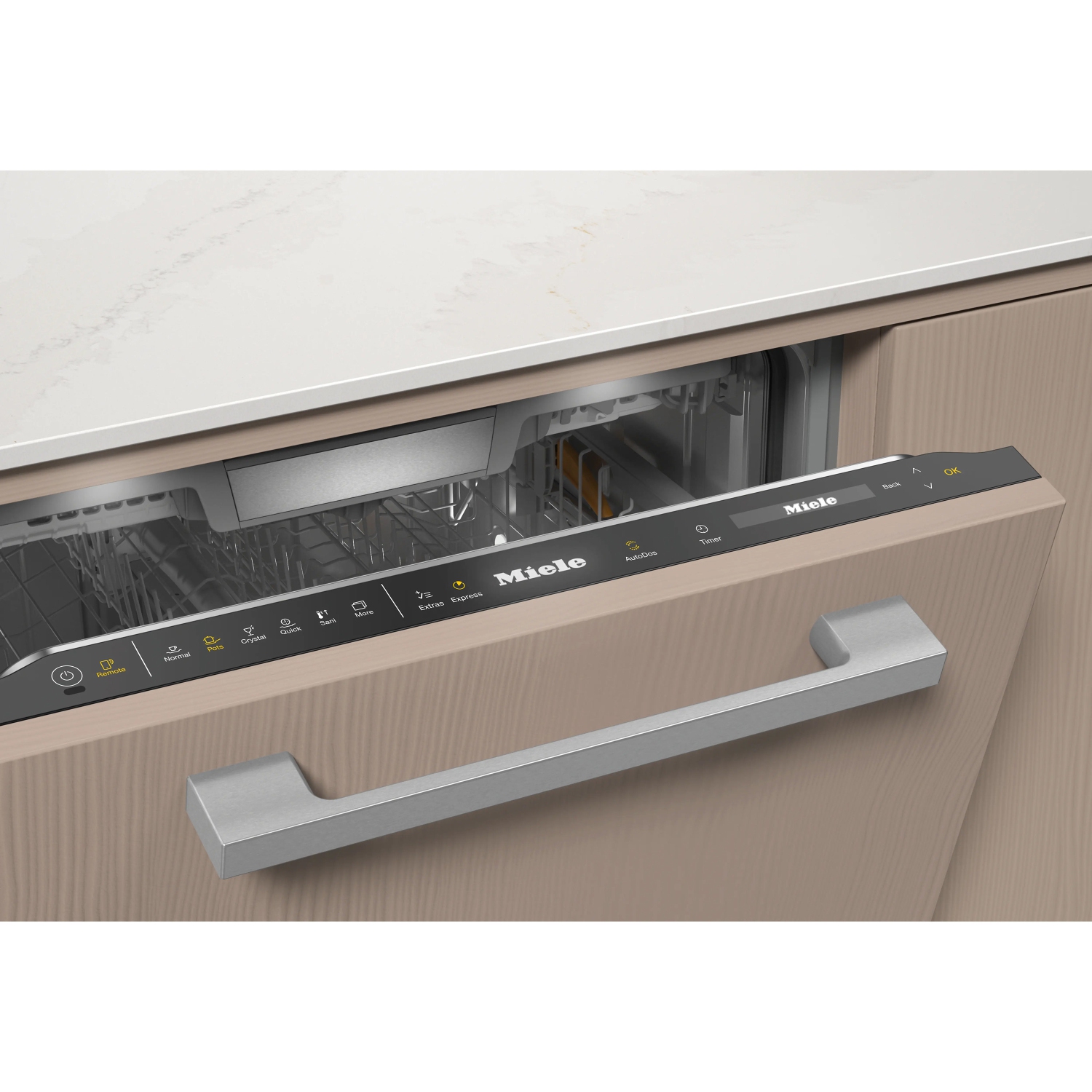 Miele Fully Integrated Dishwasher With Cutlery Tray - Obsidian Black Fascia