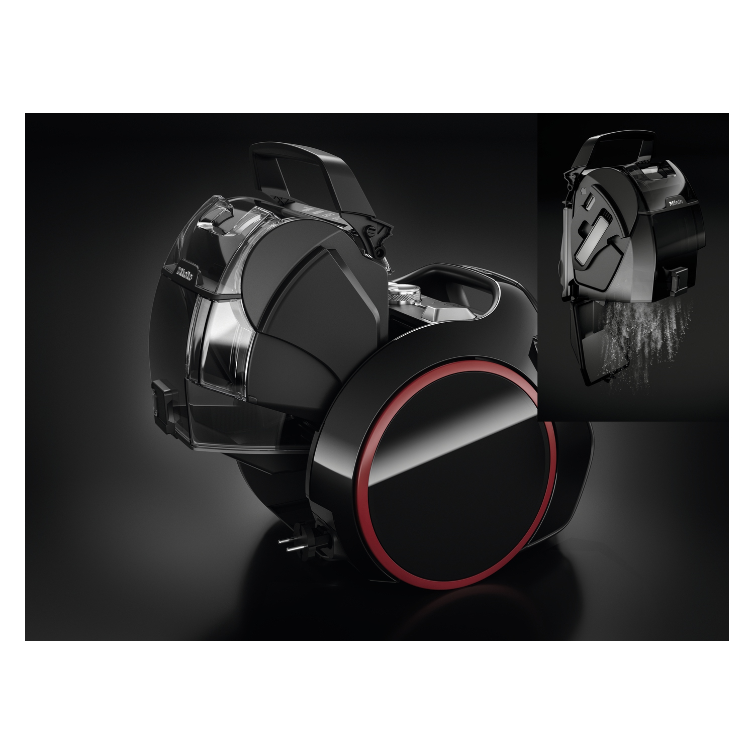 Miele Boost CX1 Bagless Canister Vacuum – Vortex Technology, TrackDrive Stability, AirClean Filtration - Obsidian Black - 41NRE005CDN