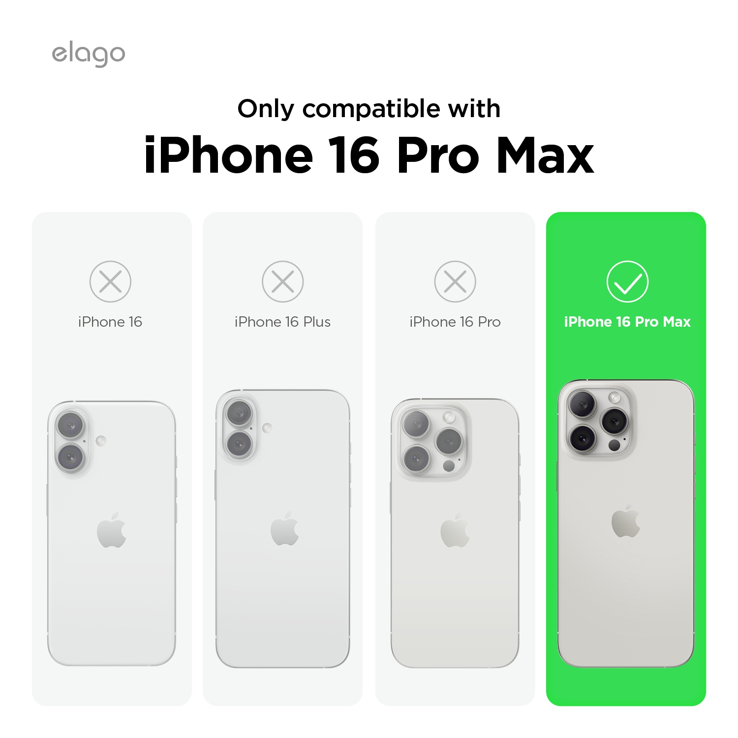 elago Magnetic Hybrid Clear Case Compatible with iPhone 16 Pro Max Case Cover 6.9" - Compatible with MagSafe, PC + TPU Hybrid Technology, Shockproof