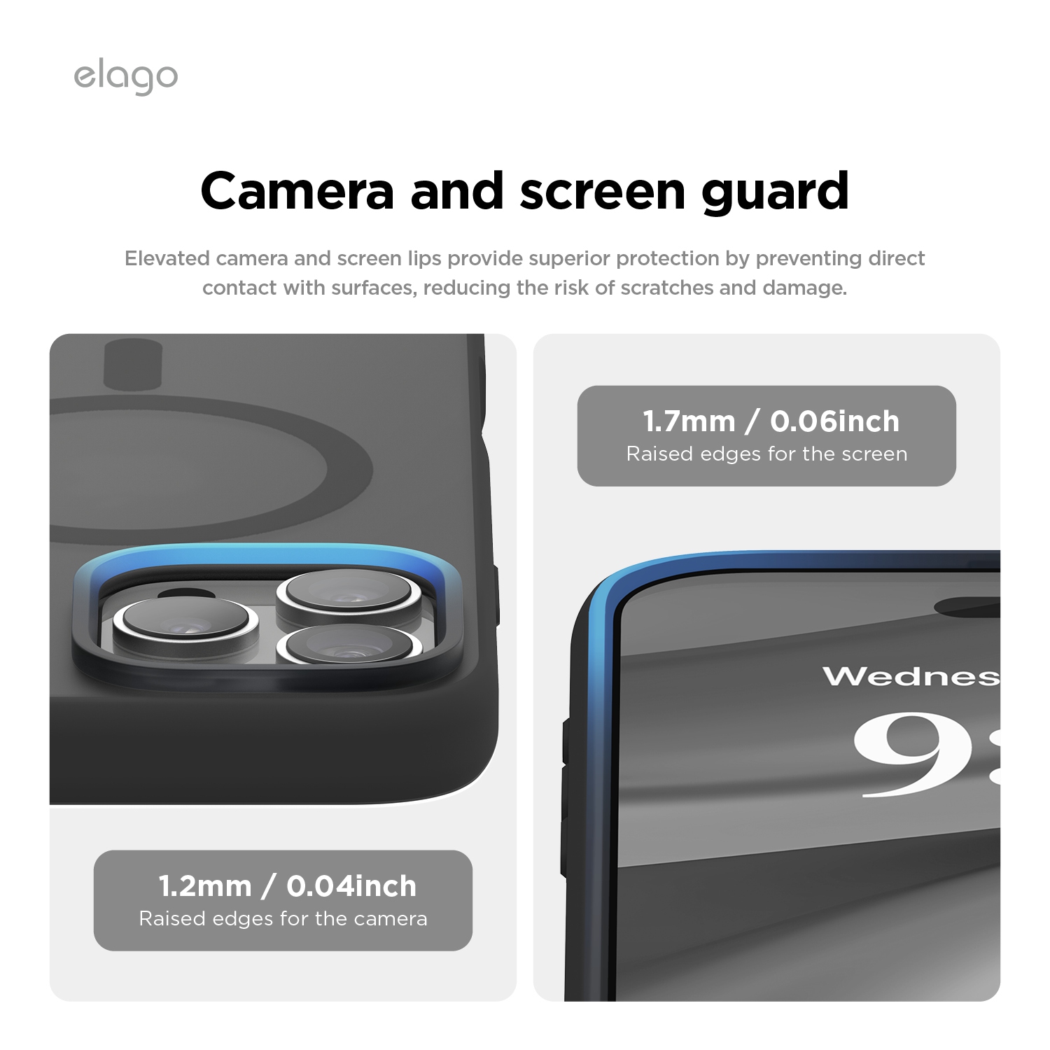 elago Magnetic Hybrid Clear Case Compatible with iPhone 16 Pro Max Case Cover 6.9" - Compatible with MagSafe, PC + TPU Hybrid Technology, Shockproof
