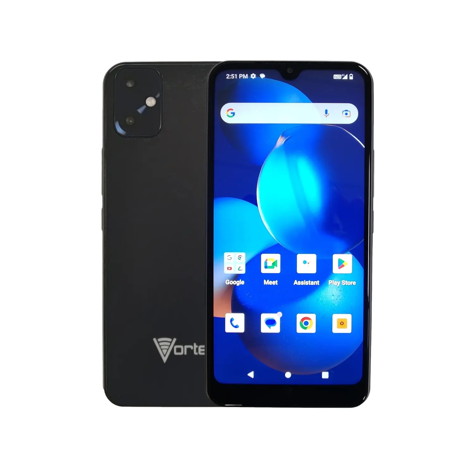 Boîte ouverte - téléphone intelligent VORTEX HD62 4G déverrouillé - Android 13 avec étui de protection