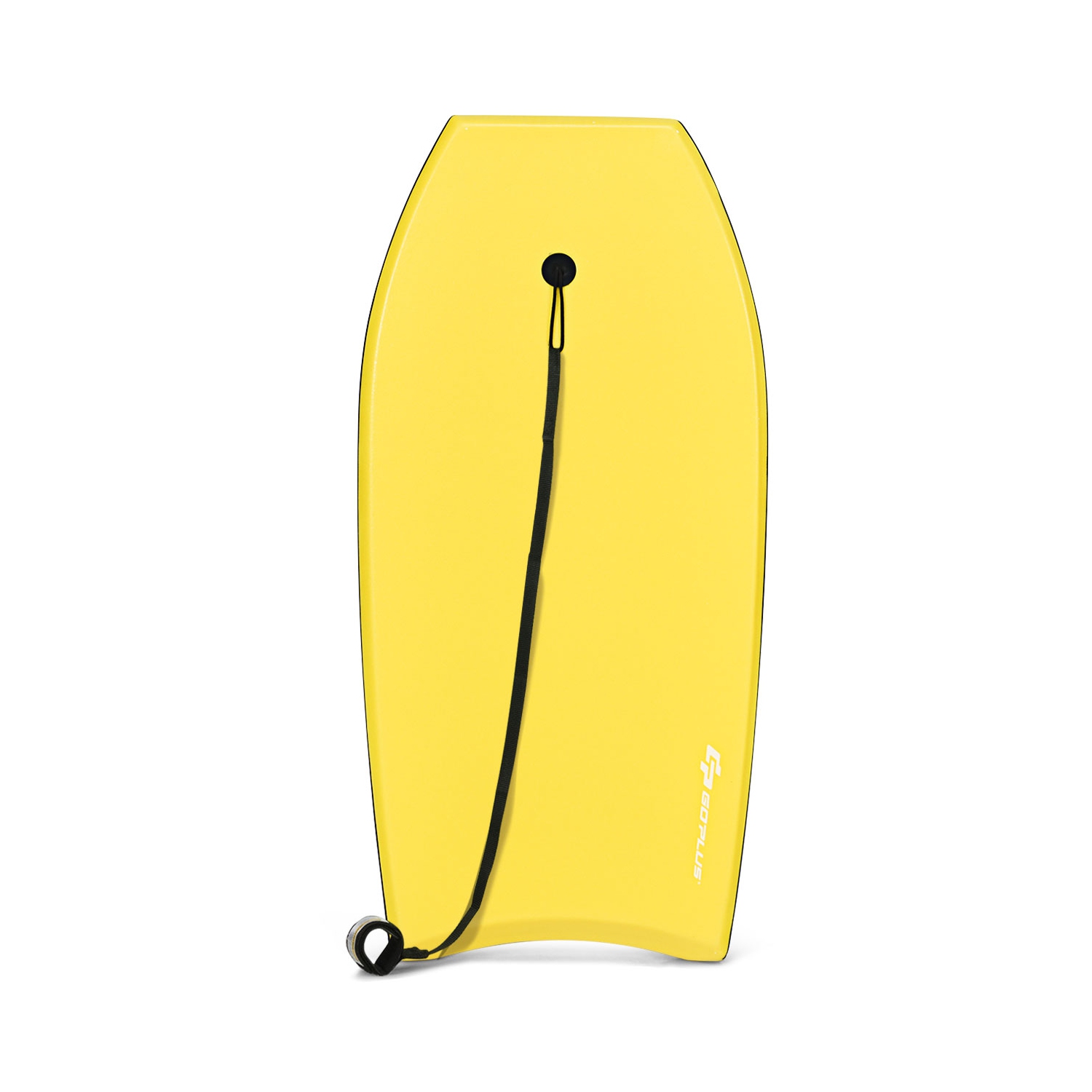 Goplus 41'' Super Lightweight Bodyboard Surfing W/Leash EPS Core Boarding IXPE Yellow