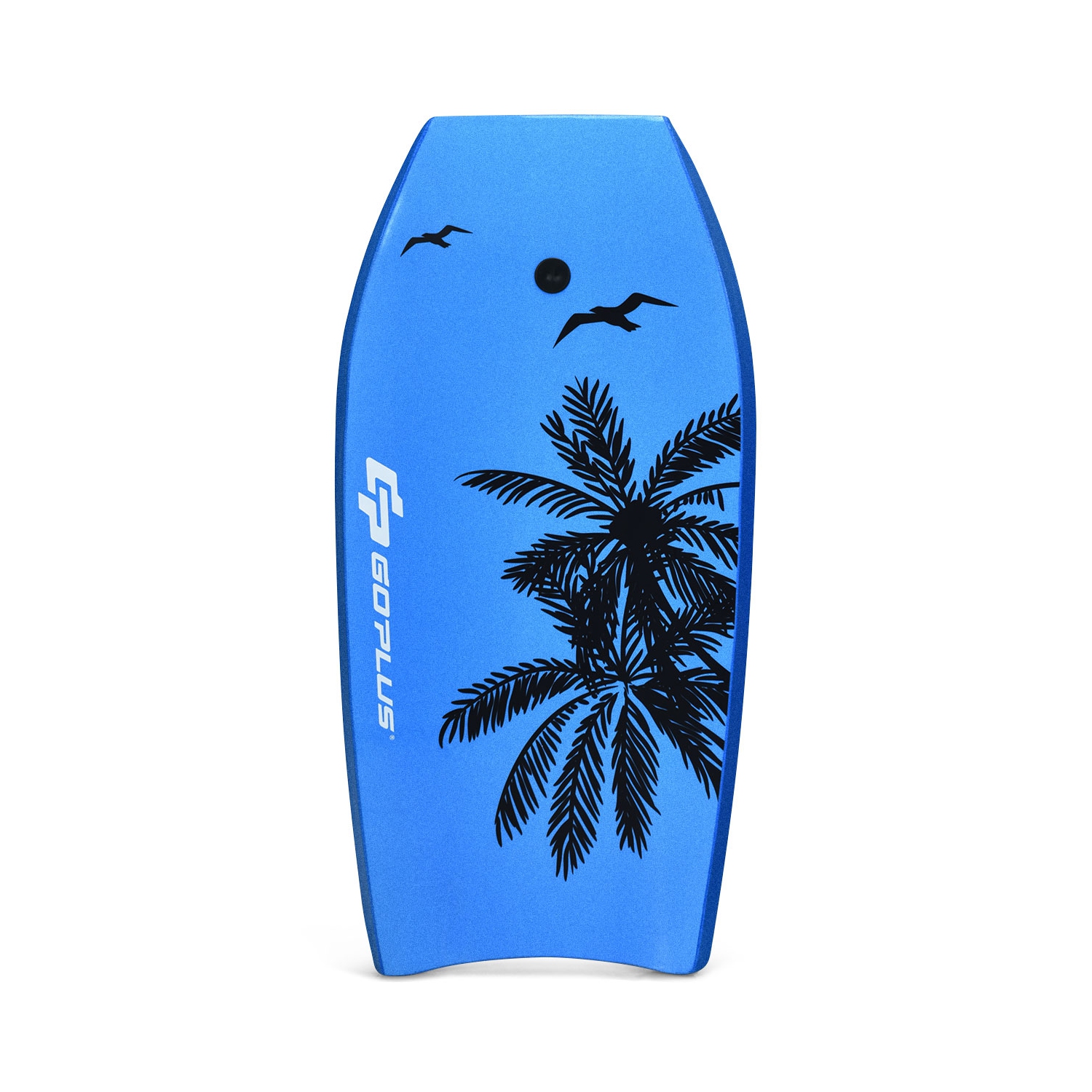 Goplus 37'' Super Lightweight Bodyboard Surfing W/Leash EPS Core Boarding IXPE
