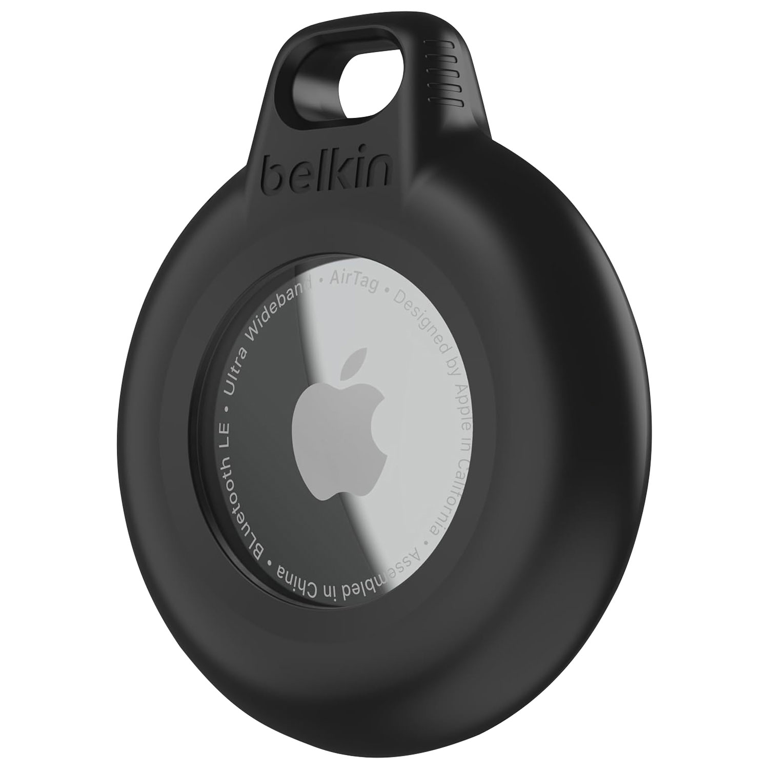 Étui étanche avec porte-clés pour AirTag de Belkin - Noir