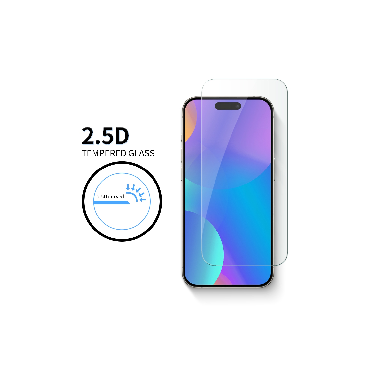 Uolo [protecteur] verre trempé iPhone 16 Pro/iPhone 15 Pro, clarté HD antiprojection [compatible avec les étuis], plateau d'alignement