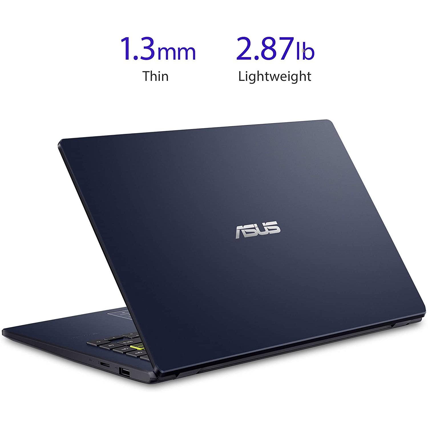 Asus 14&nbsp;po Celeron N4500 4&nbsp;Go Carte graphique FHD UHD de 64&nbsp;Go 600 Windows 11 Noir étoile