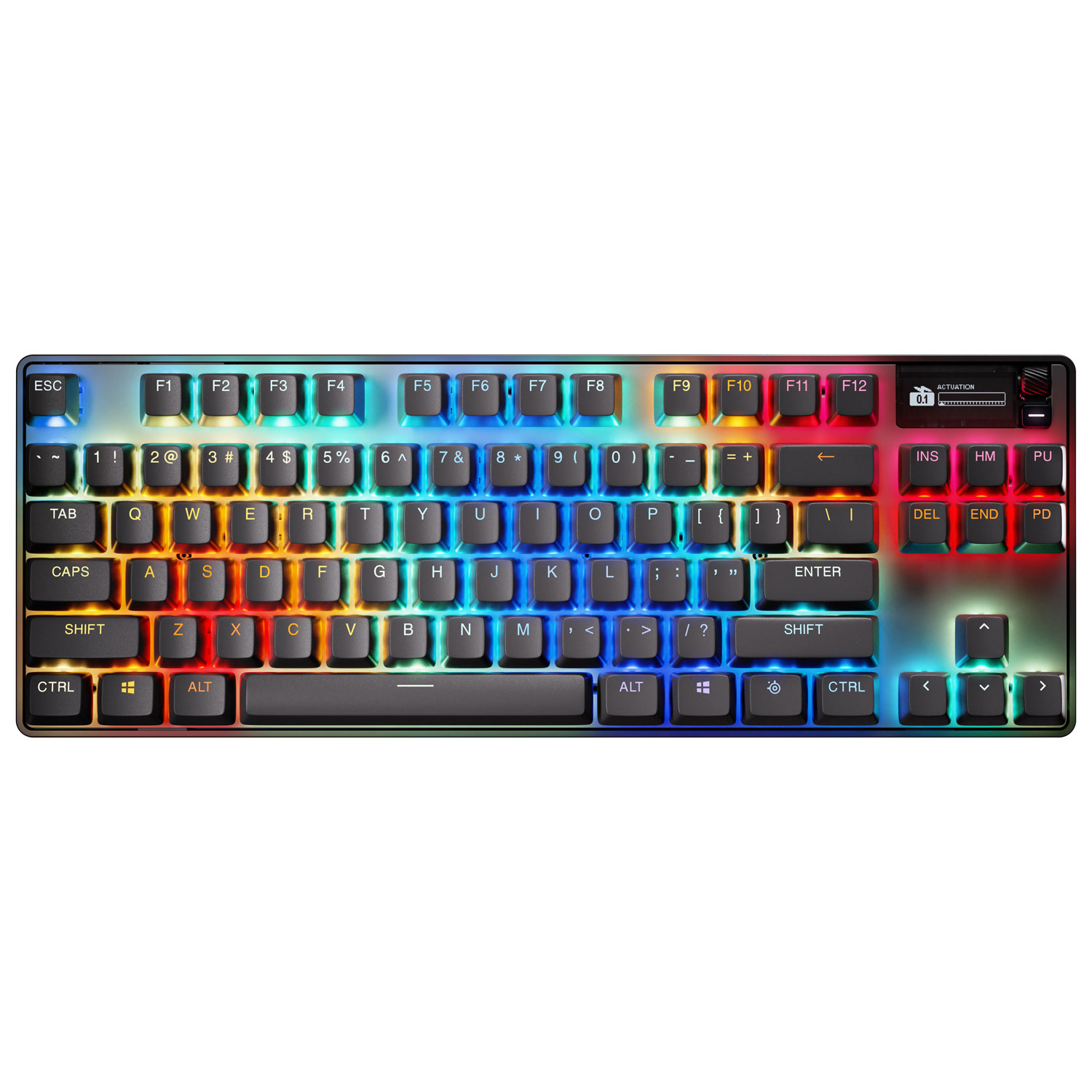 Clavier de jeu sans fil Bluetooth mécanique rétroéclairé Apex Pro Gen 3 sans pavé numérique avec commutateurs Ominpoint 3.0 de SteelSeries