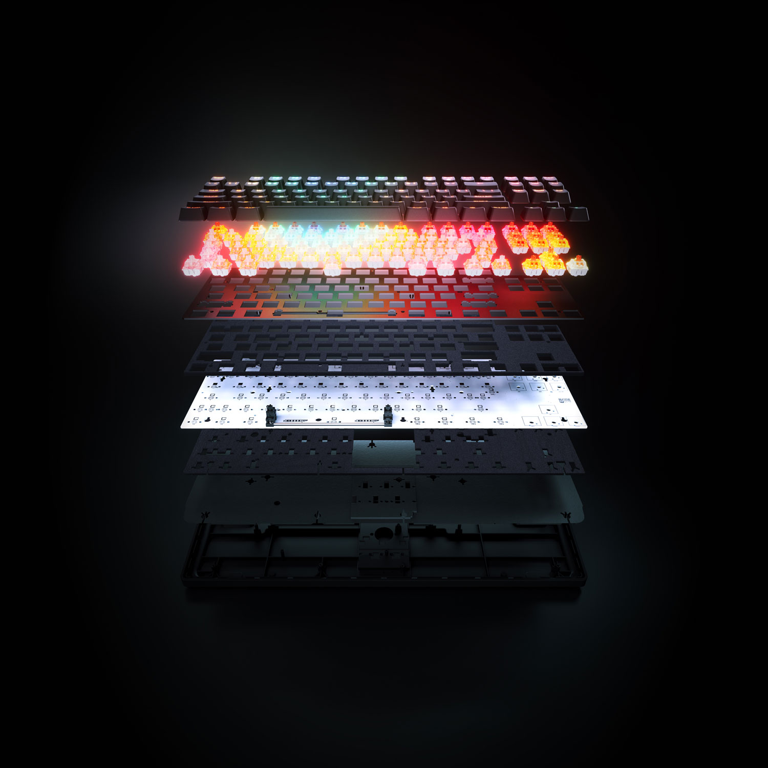 Clavier de jeu sans fil Bluetooth mécanique rétroéclairé Apex Pro Gen 3 sans pavé numérique avec commutateurs Ominpoint 3.0 de SteelSeries