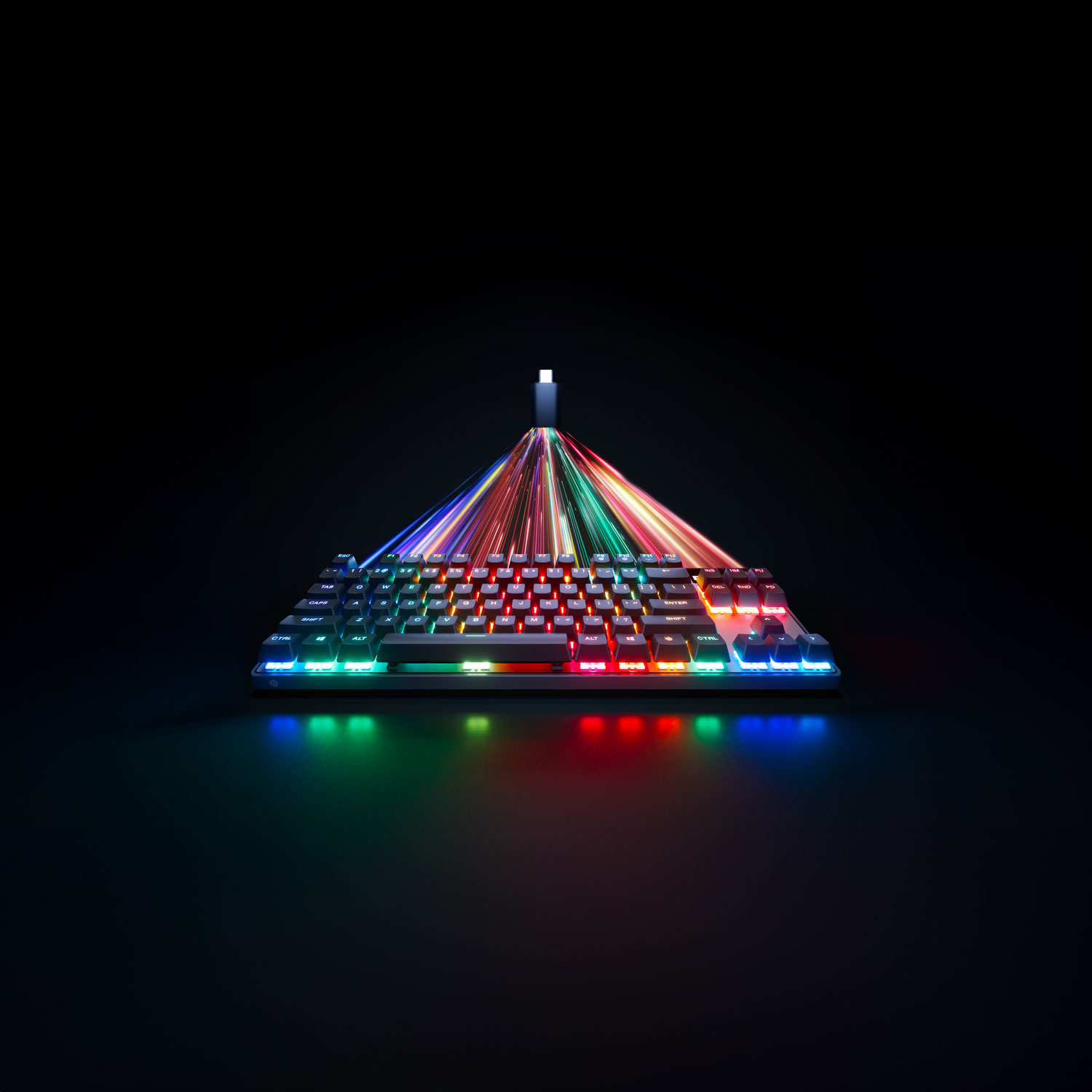 Clavier de jeu sans fil Bluetooth mécanique rétroéclairé Apex Pro Gen 3 sans pavé numérique avec commutateurs Ominpoint 3.0 de SteelSeries