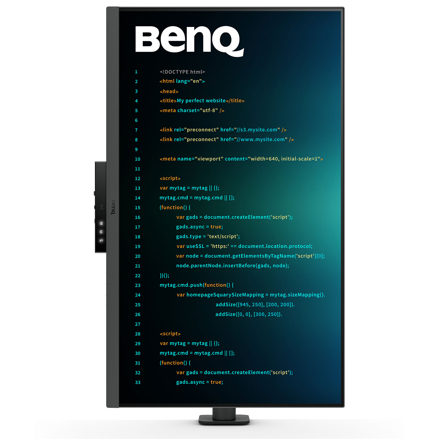 Moniteur ACL IPS Ultra HD 4K 60 Hz de 31,5 po de BenQ avec temps de réponse de 5 ms gris à gris - Gris métallique