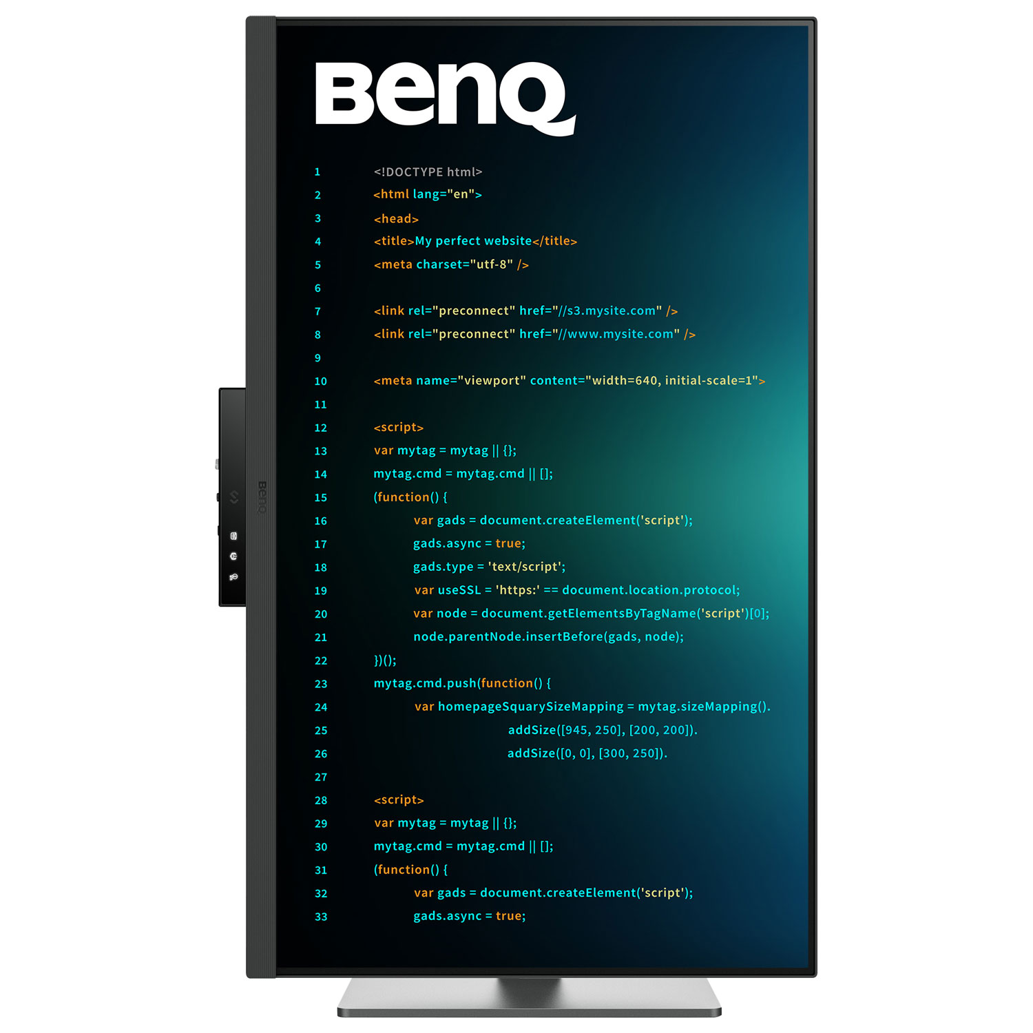 BenQ 31.5" 4K Ultra HD 60Hz 5ms GTG IPS LCD Monitor - Metallic Grey