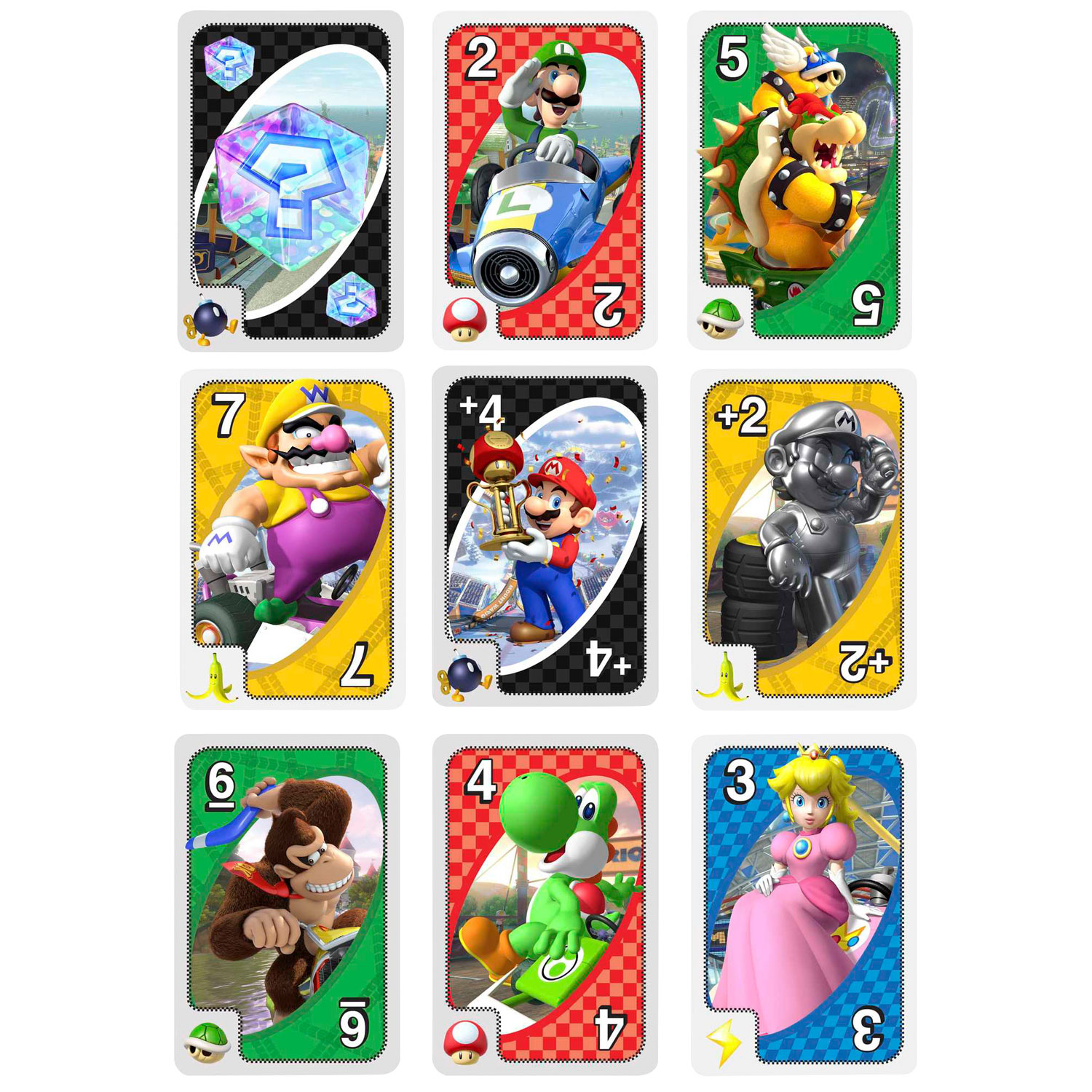 Jeu de cartes UNO Mario Kart de Mattel