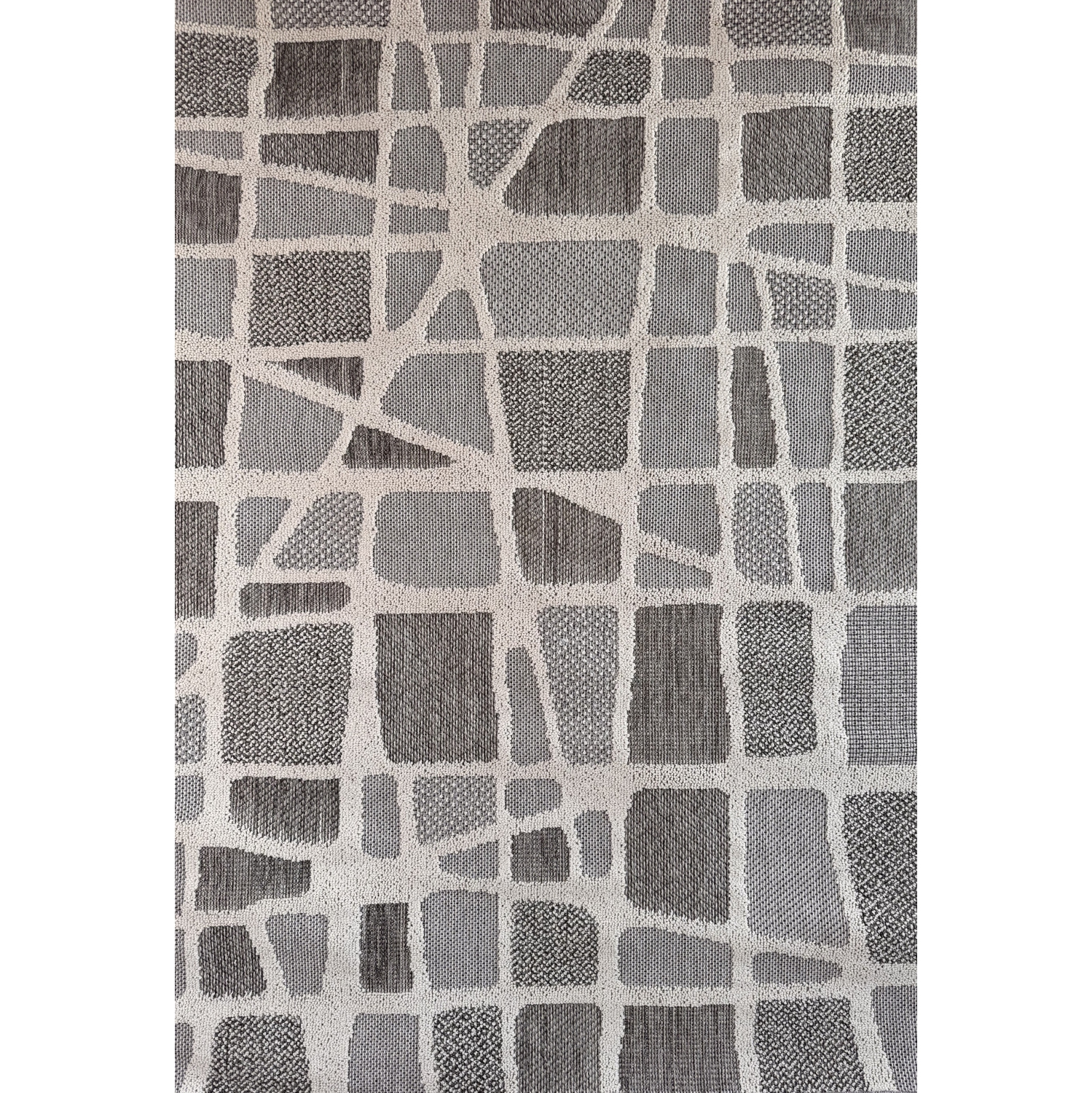 Rug Branch Kintsu Contemporary Abstract Grey/Cream Indoor Area Rug