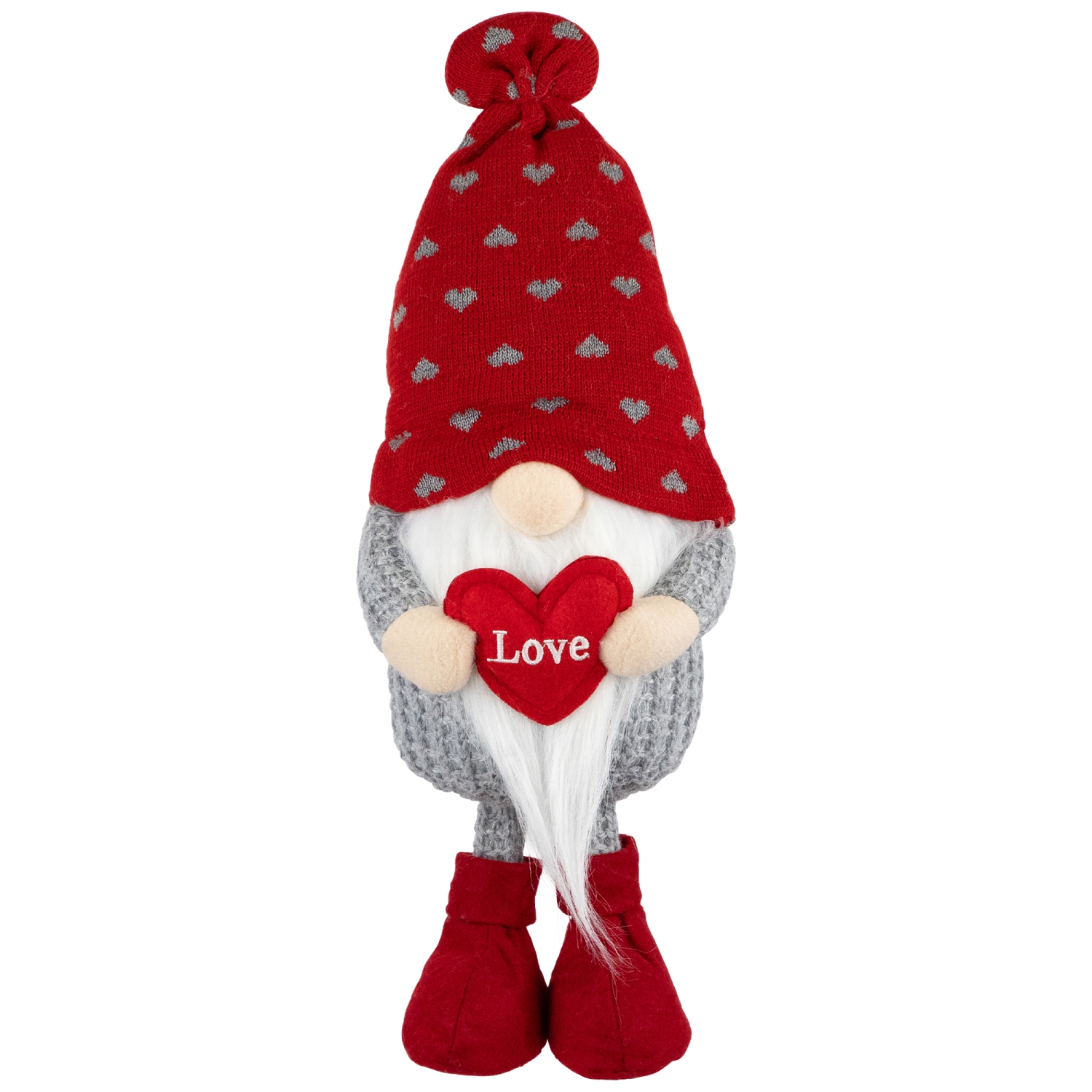 Gnome de la Saint-Valentin en peluche « Love » - 13,5 po