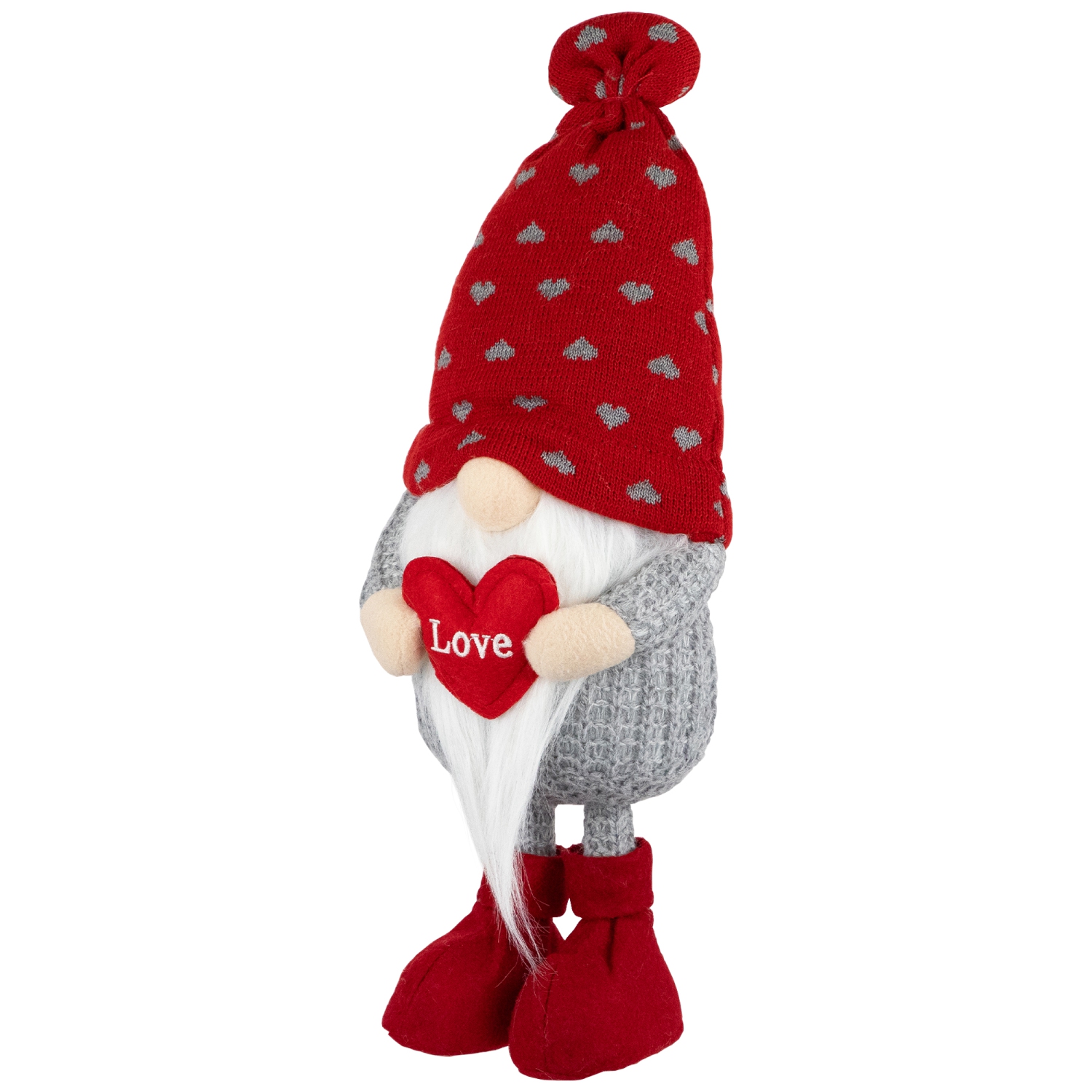 Gnome de la Saint-Valentin en peluche « Love » - 13,5 po