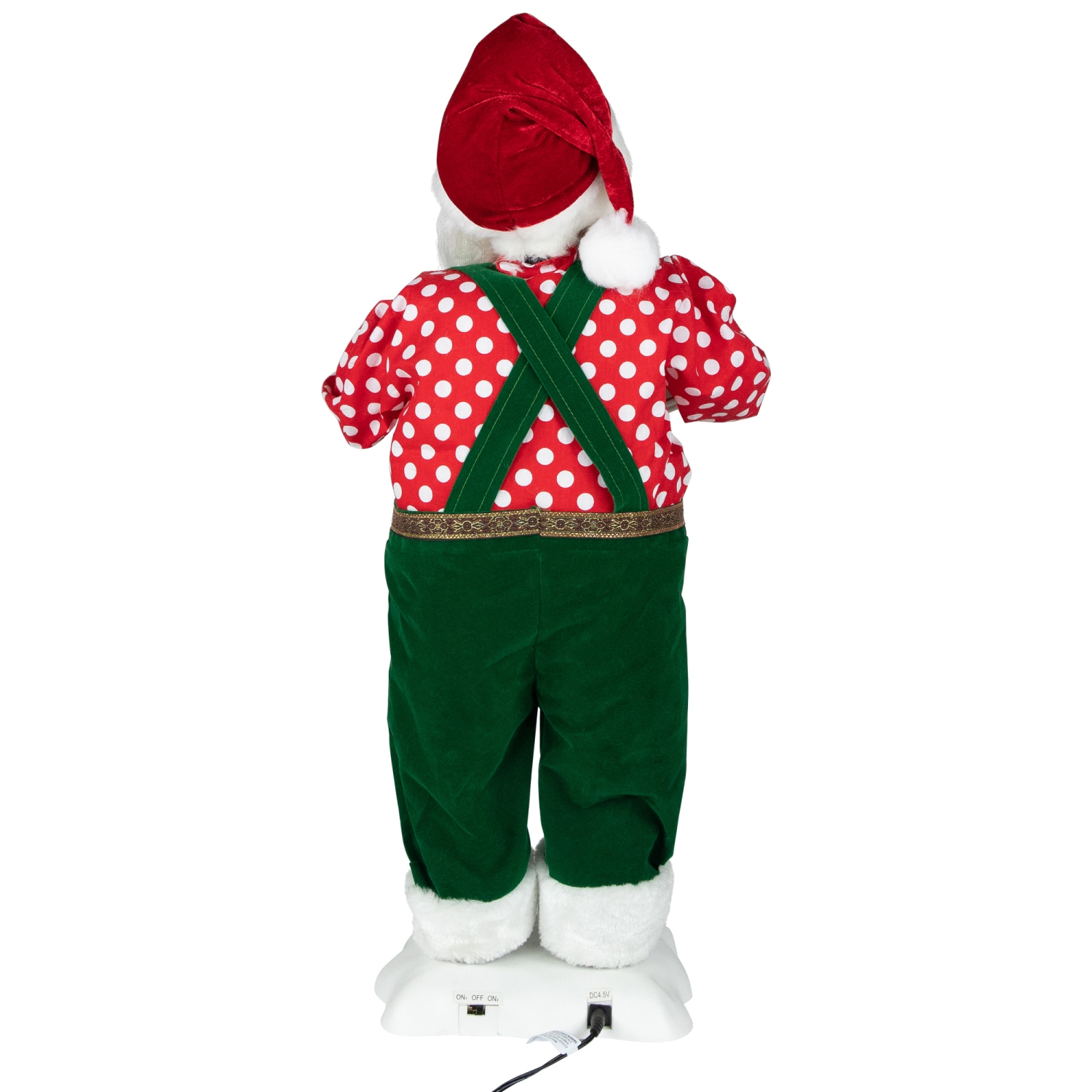 Père Noël animé et musical de 24 po avec figurine de Noël de Hot Cocoa