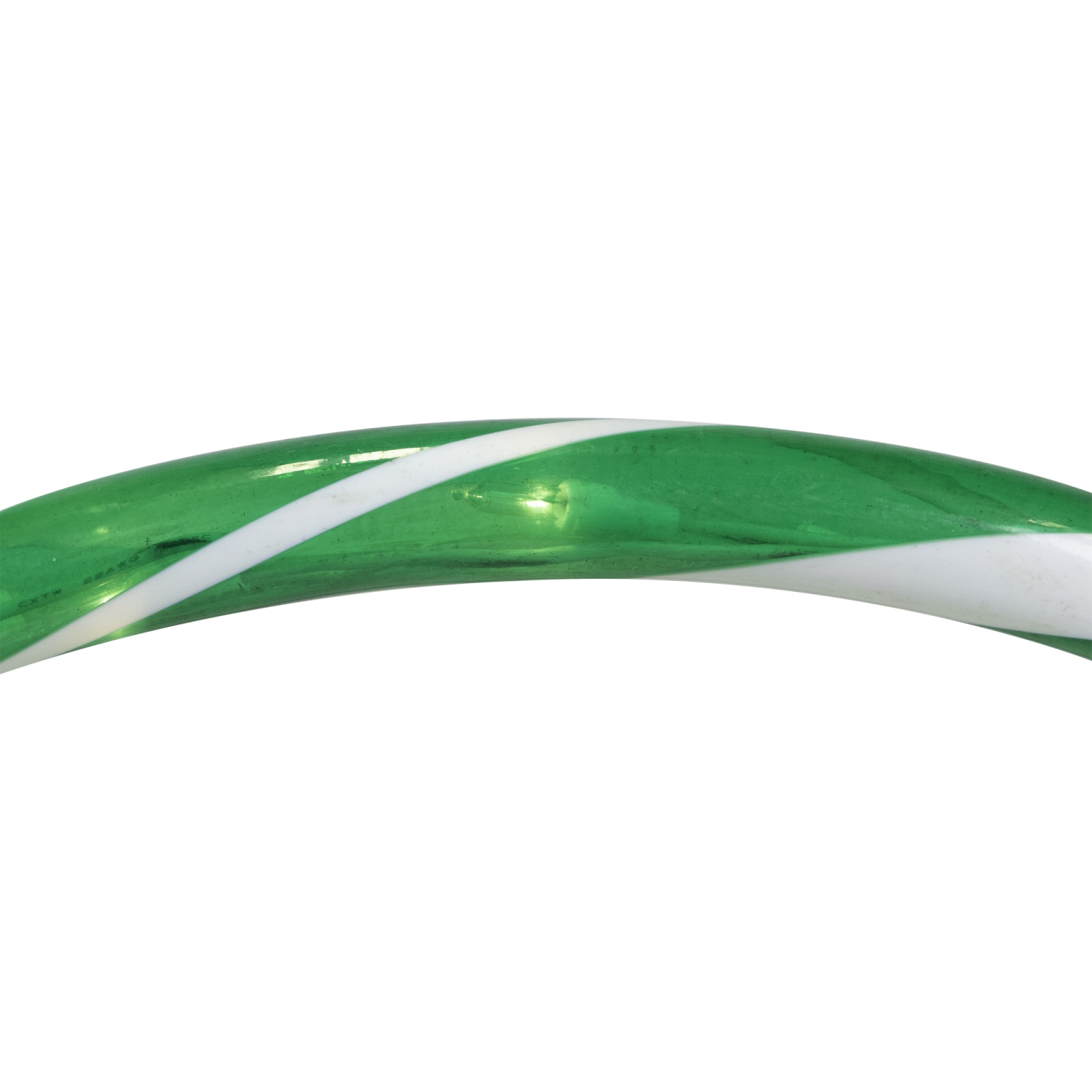 Lighted Candy Cane Outdoor Christmas Arch Pathway Markers - 11" - Green - Set of 3