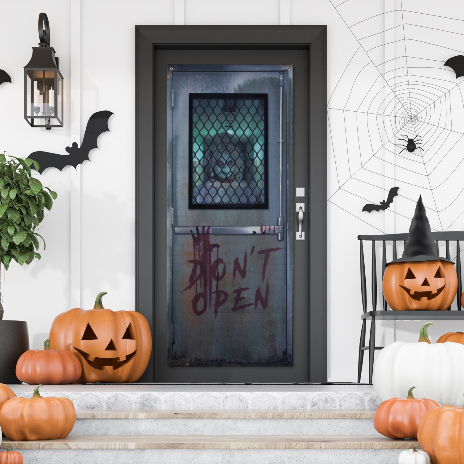 Don't Open Hospital Entryway Halloween Scary Door Decoration - 6'