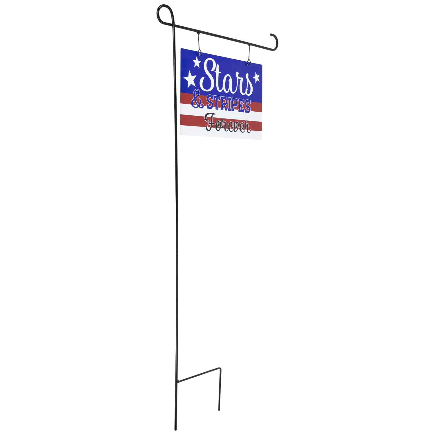 Stars and Stripes Forever Americana Outdoor Metal Yard Sign - 39.25"