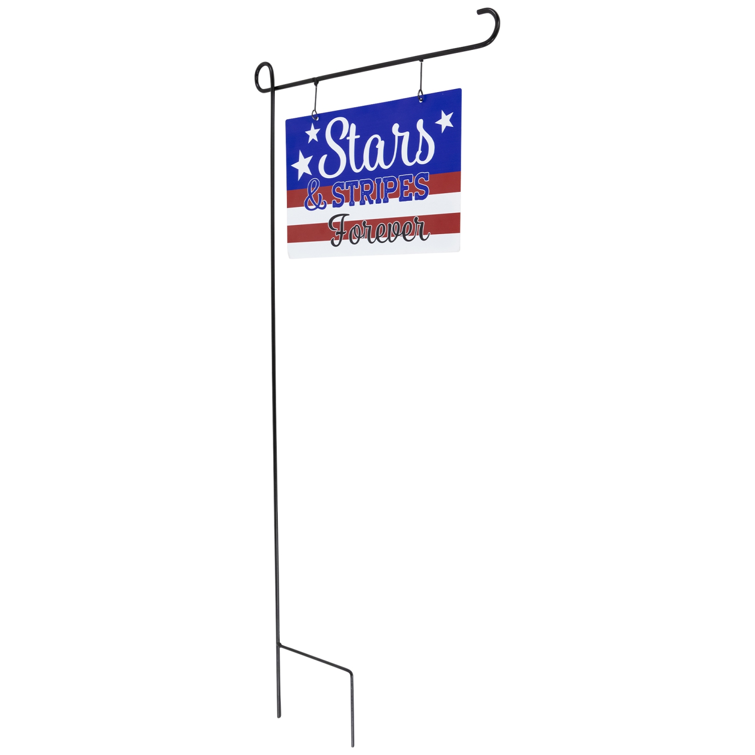 Stars and Stripes Forever Americana Outdoor Metal Yard Sign - 39.25"