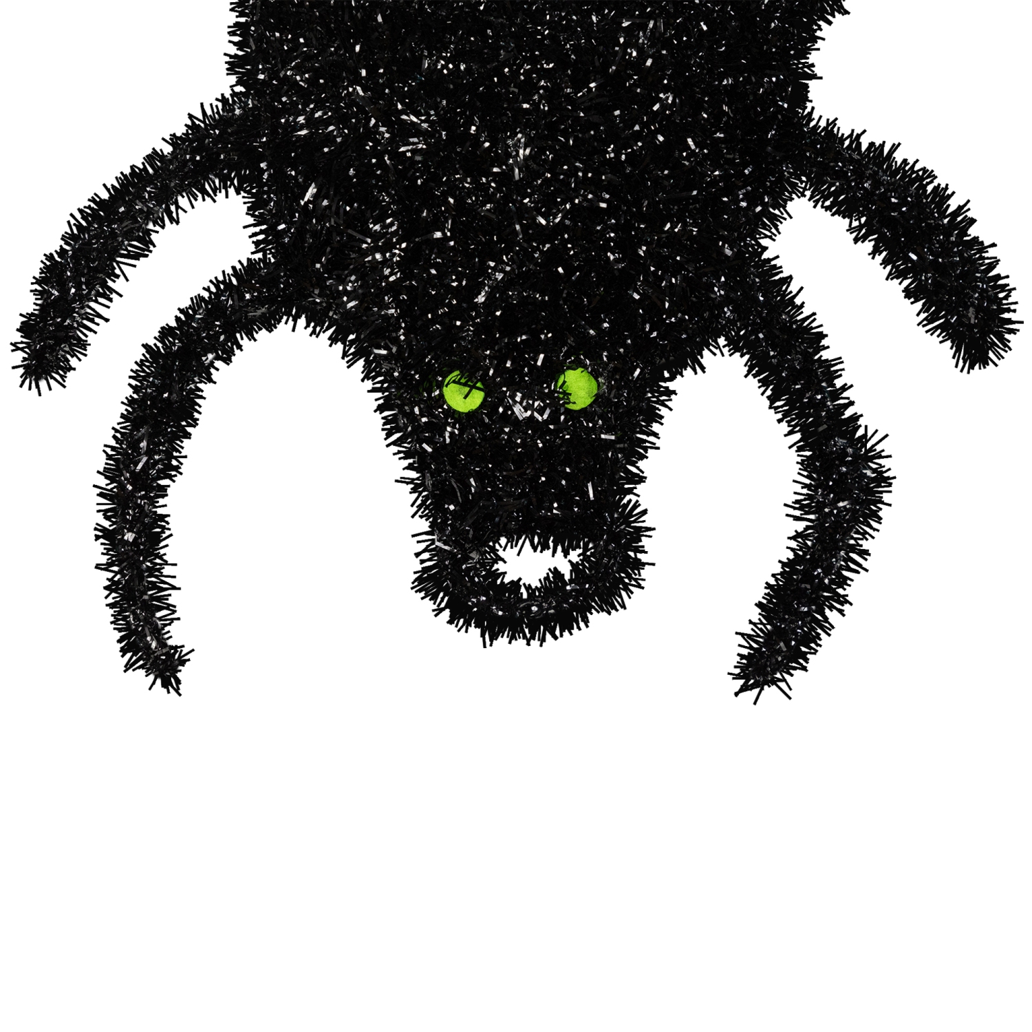 Décoration lumineuse Spider and Web Halloween - 36 po - Noir - lumières DEL violettes