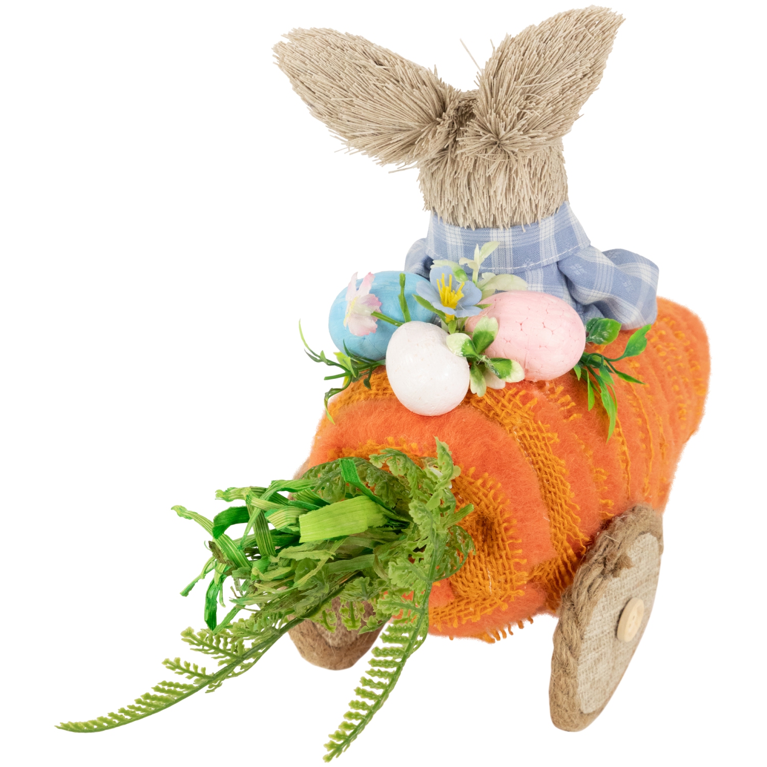 Boy Bunny with Carrot Car Easter Decoration - 13"