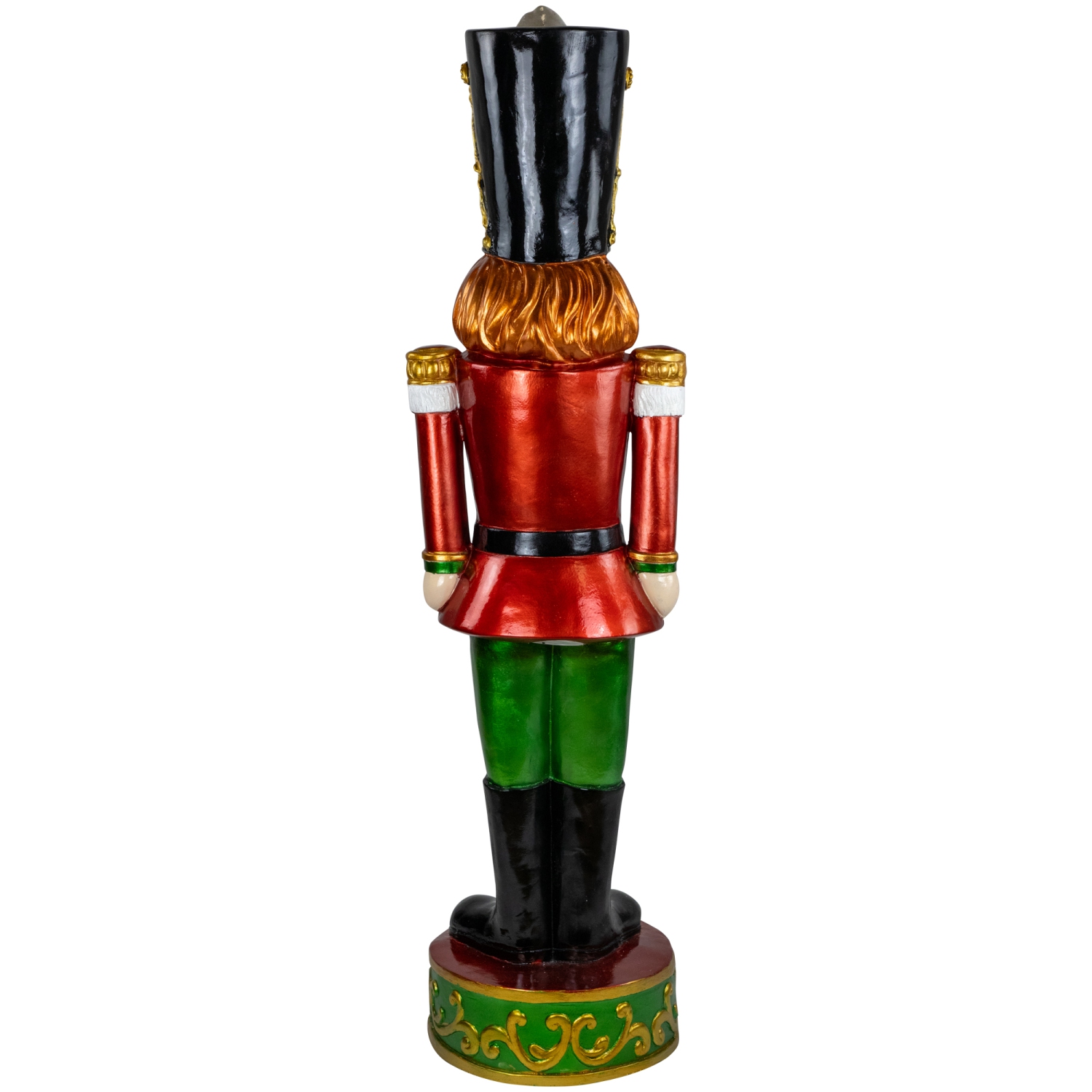 Commercial Christmas Nutcracker Soldier with Decorative Base - 5.25' - Red and Green