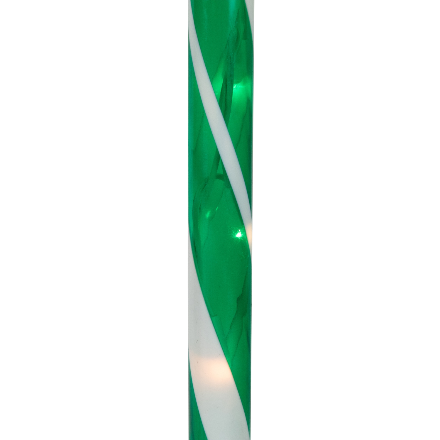 Lighted Candy Cane Outdoor Christmas Pathway Markers - 28" - Green - Set of 6