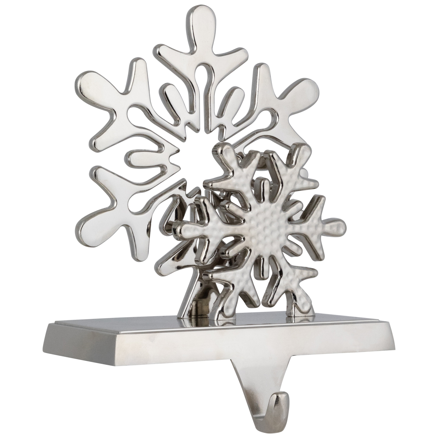 Double Snowflakes Christmas Stocking Holder - 6"
