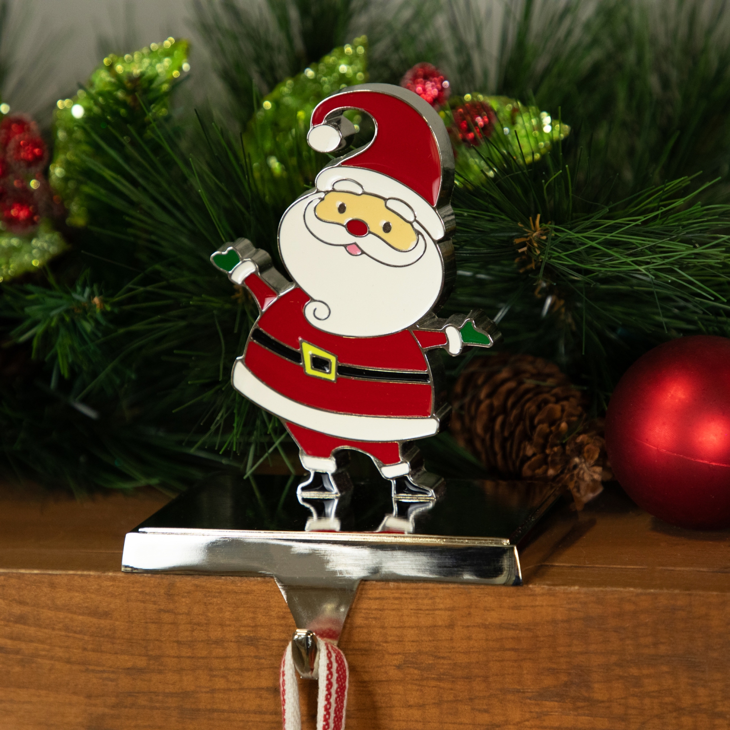 Santa Claus Christmas Stocking Holder - 5.5"