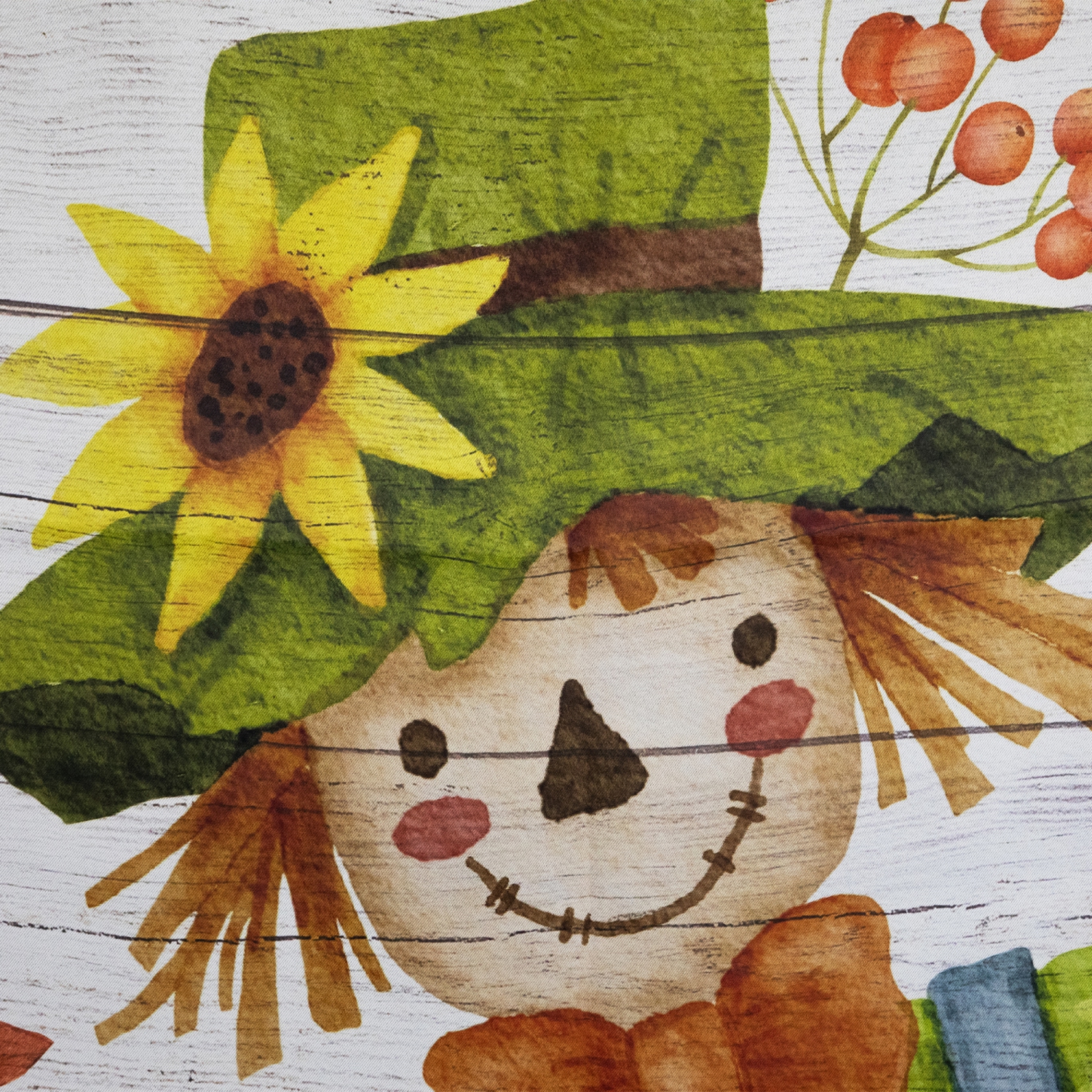 Scarecrow "Welcome Friends" Fall Harvest Outdoor House Flag - 40" x 28"