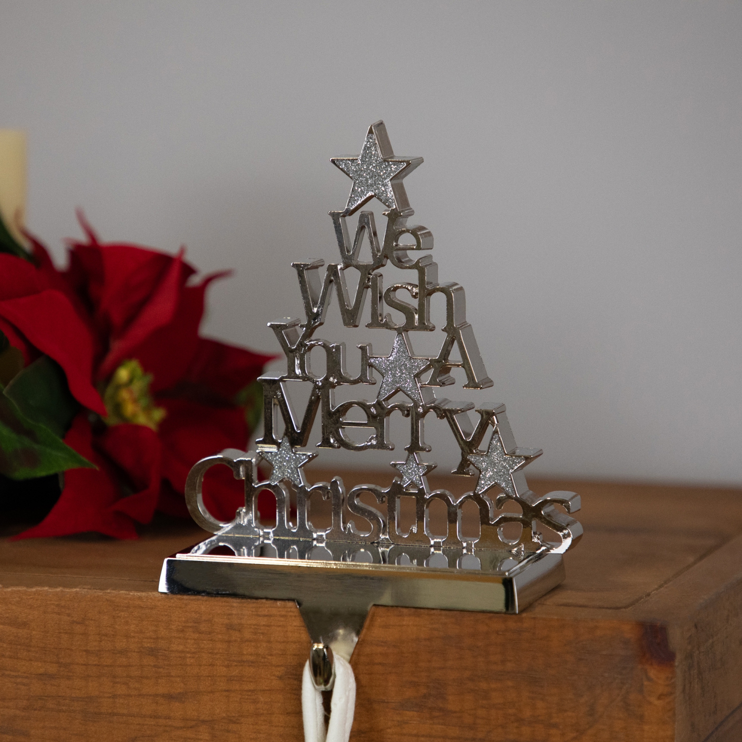 We Wish You a Merry Christmas Tree Stocking Holder - 6.25"
