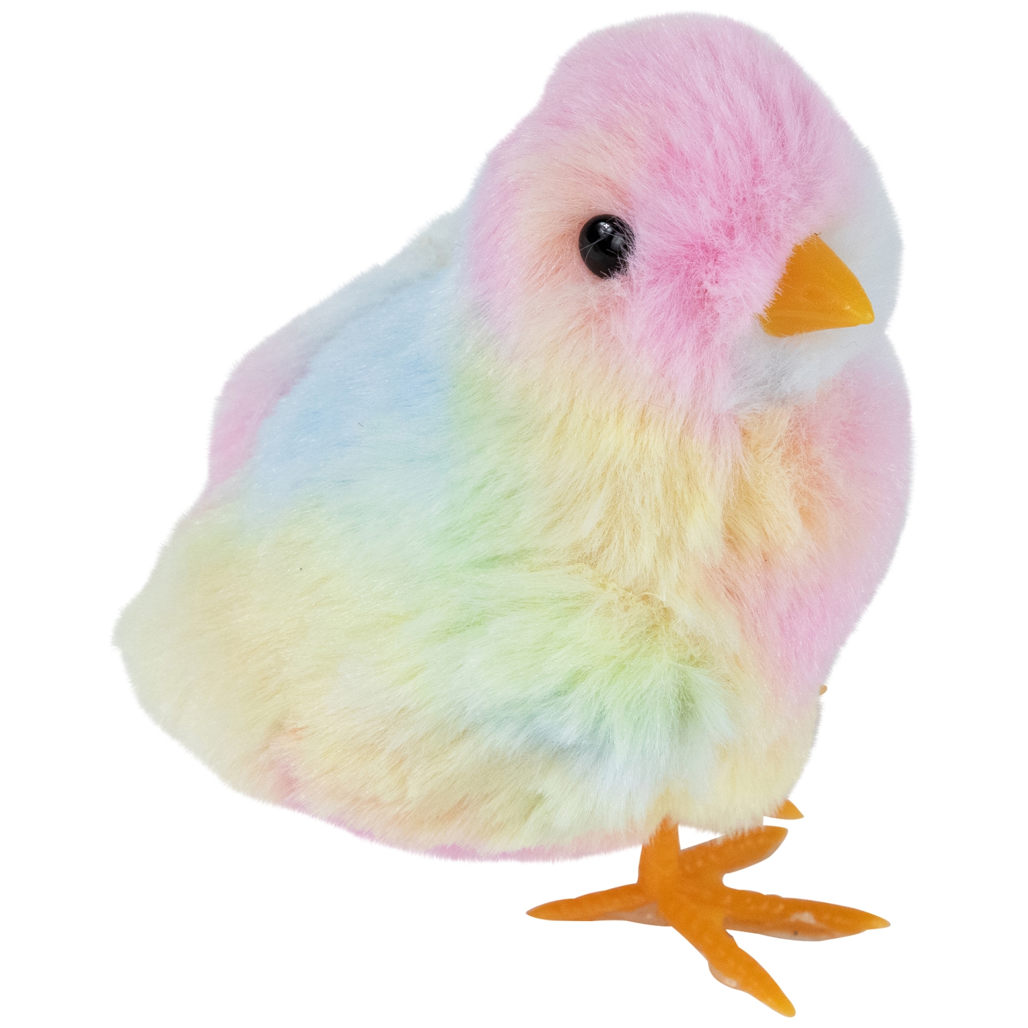 Figurines de poussin de Pâques teinte par nouage en peluche - 4,25 po - Ensemble de 3