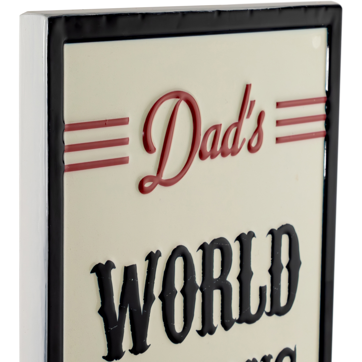 Affiche murale en métal pour barbecue de Dad's World Famous - 23 po