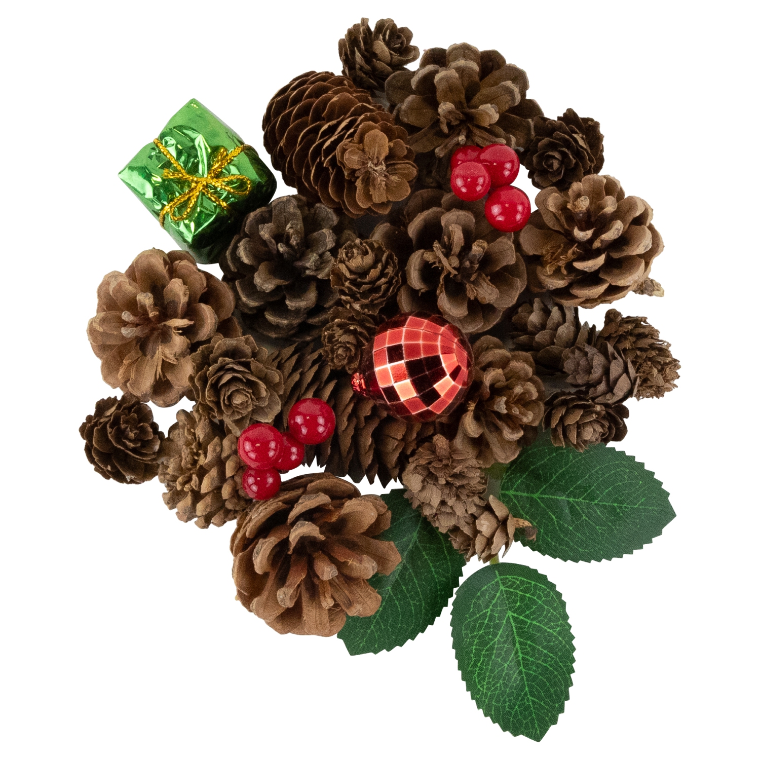 Ornament, Berries and Pinecones Christmas Decorations - 6"