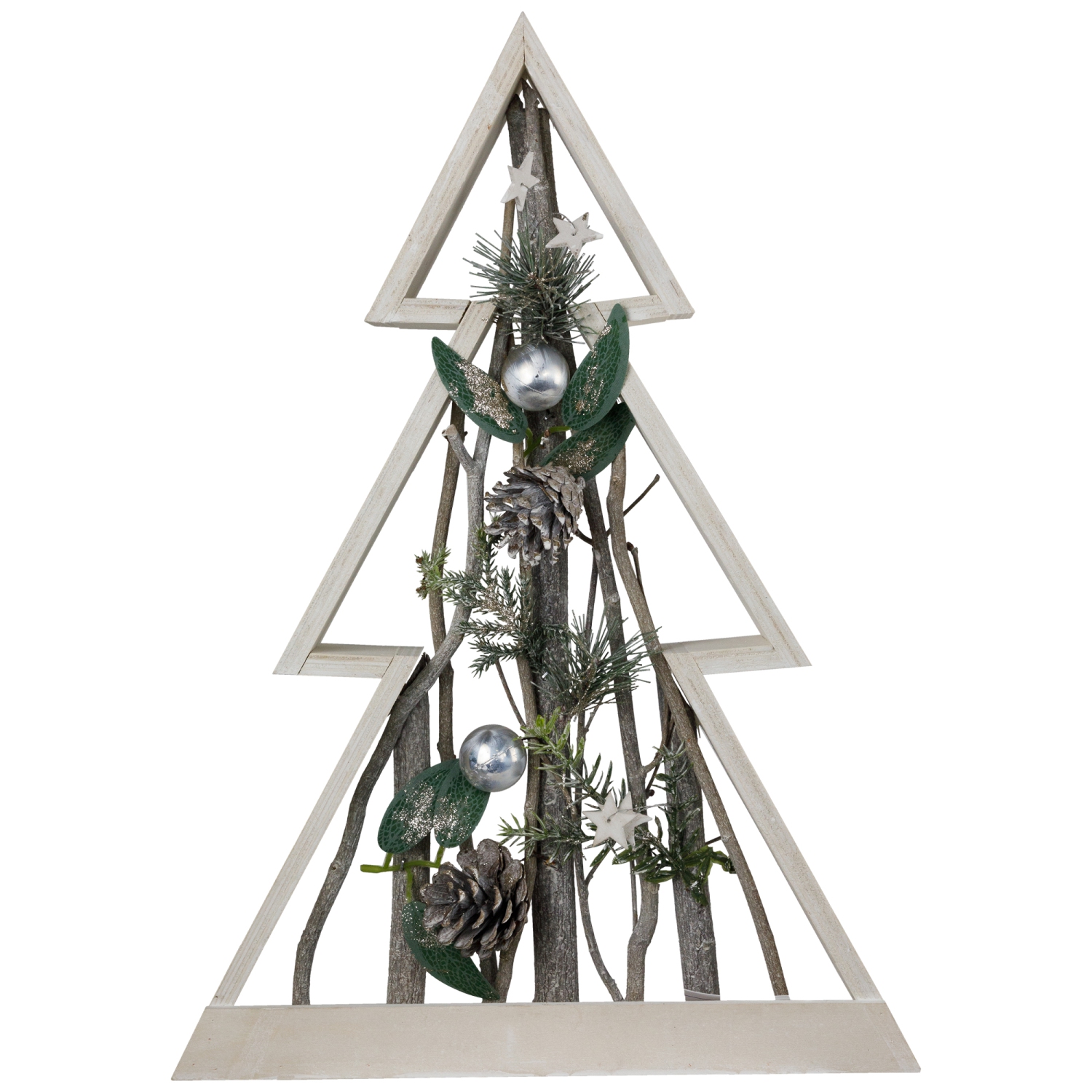 Stars and Pinecones Christmas Tree Decoration - 17.5"