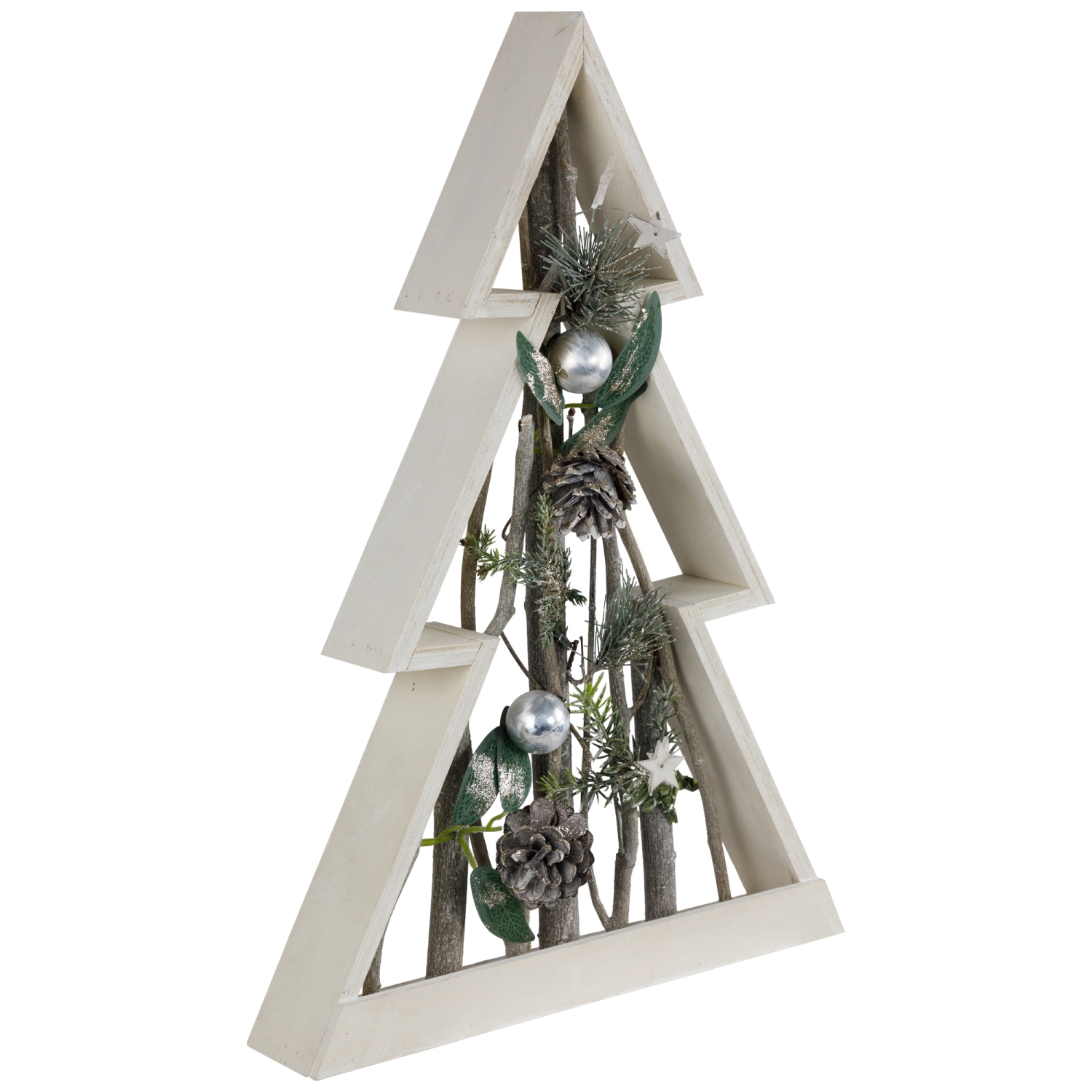 Stars and Pinecones Christmas Tree Decoration - 17.5"