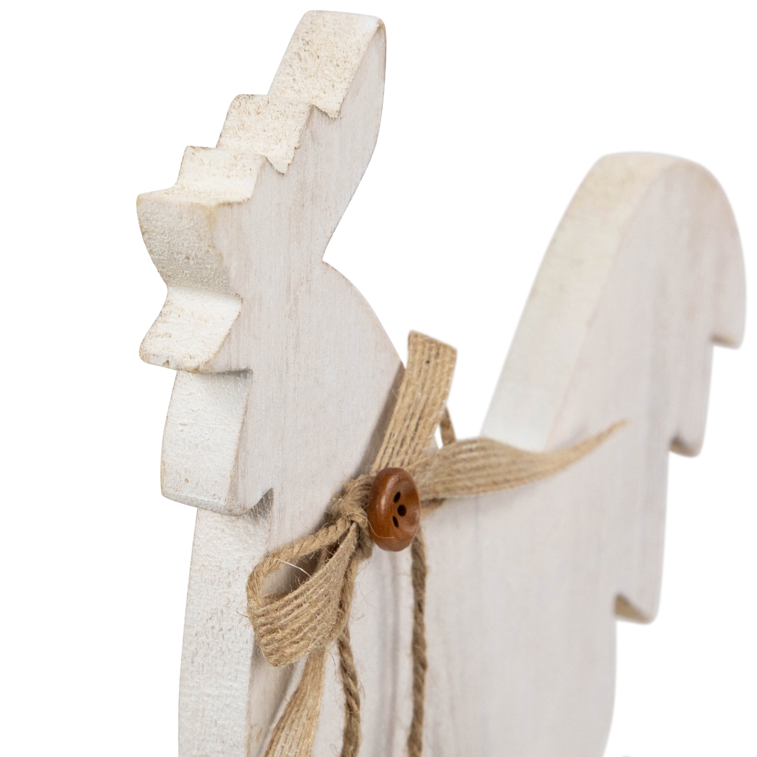 Distressed Rooster Silhouette Spring Decoration - 9.5"